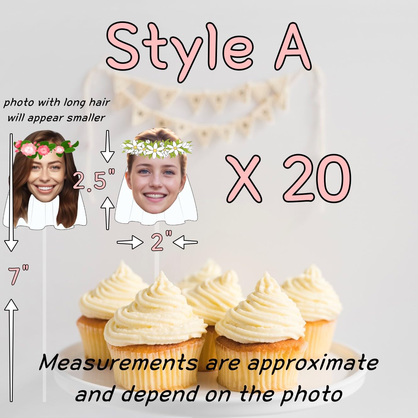 20PCS Custom Bride and Groom Cupcake Toppers | Personalized Wedding Cake Decorations | Bachelorette & Bachelor Party Cupcake Picks | Mr & Mrs Veil Flower Crown Suit Food Toppers for Wedding, Engagement, Bridal Shower, Anniversary Celebrations