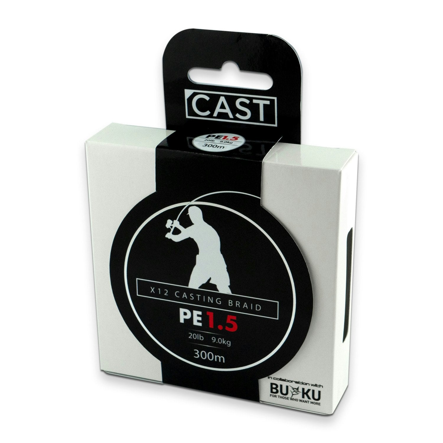 Cast Buku Casting Braid X12 - Premium Fishing Line for Saltwater & Freshwater - Perfect for Surf Fishing, Pier Fishing & Offshore Angling