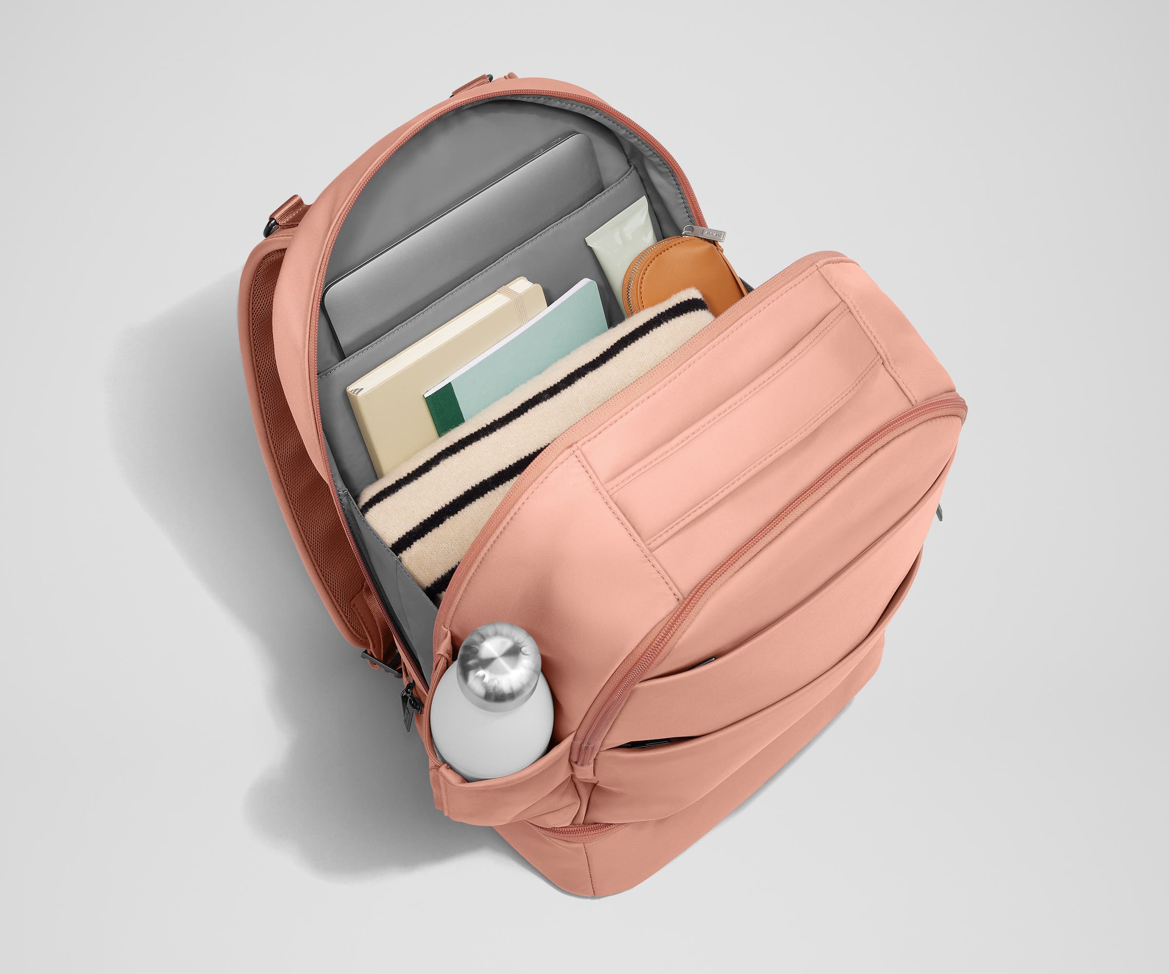 Premium Double Diaper Backpack in Clay Pink - Stylish & Spacious Baby Essentials Organizer for Parents - Perfect for Travel, Daycare & Outdoor Adventures