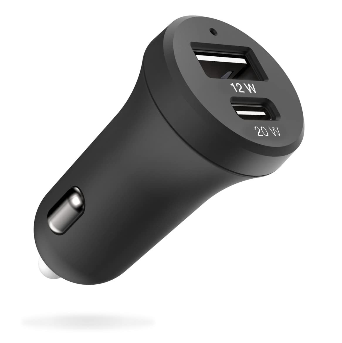 Smartish 2-Port 45W Fast USB Car Charger - 4.8A Quick Charge for iPhone 15/14/13, Samsung Galaxy, Android Phones & All USB Devices - Compact Design for Road Trips & Daily Commute (Black)