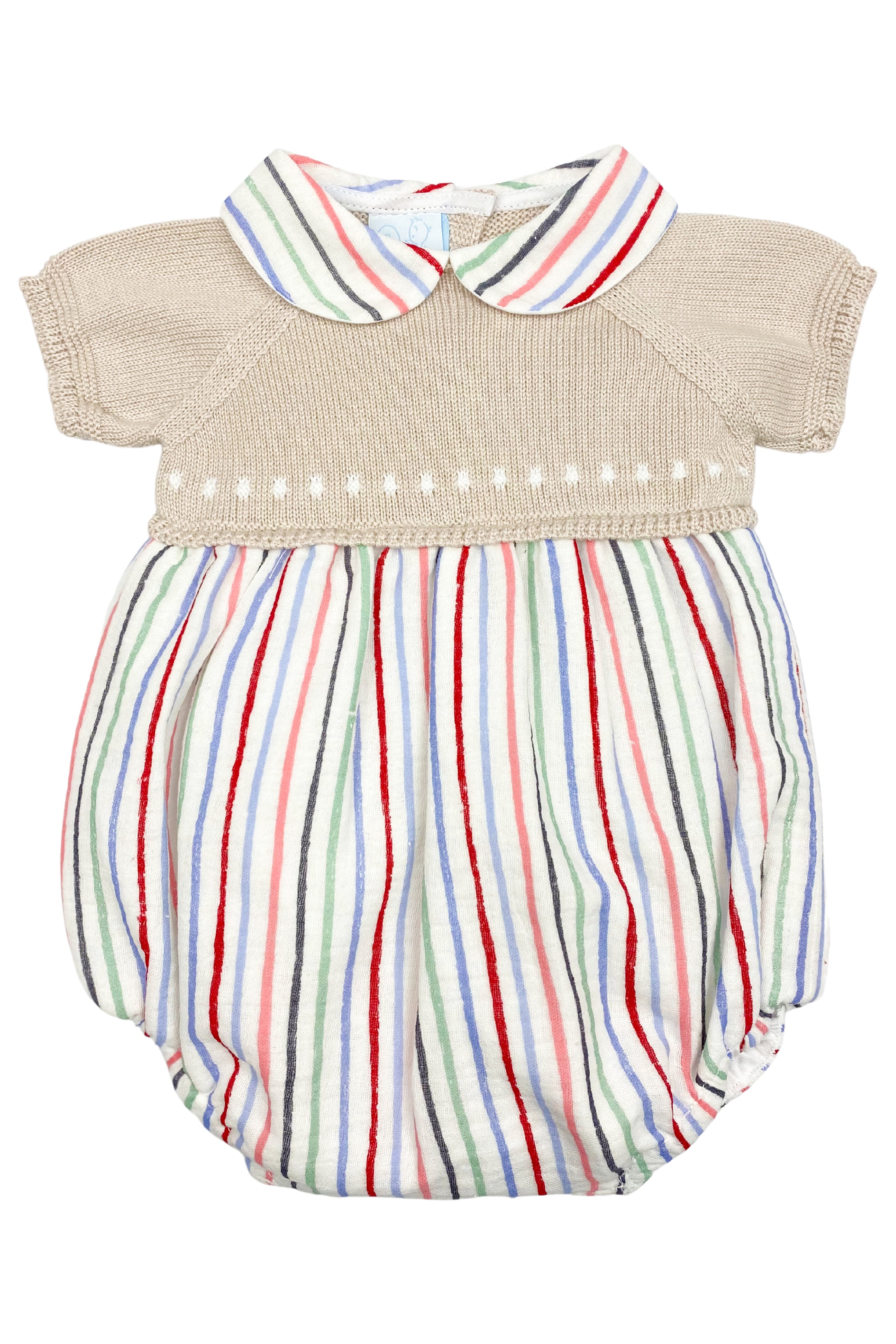 Levi Stone Half Knit Striped Romper for Women - Soft Cotton Jumpsuit with Adjustable Straps | Perfect for Summer Outfits, Beach Vacations & Casual Wear