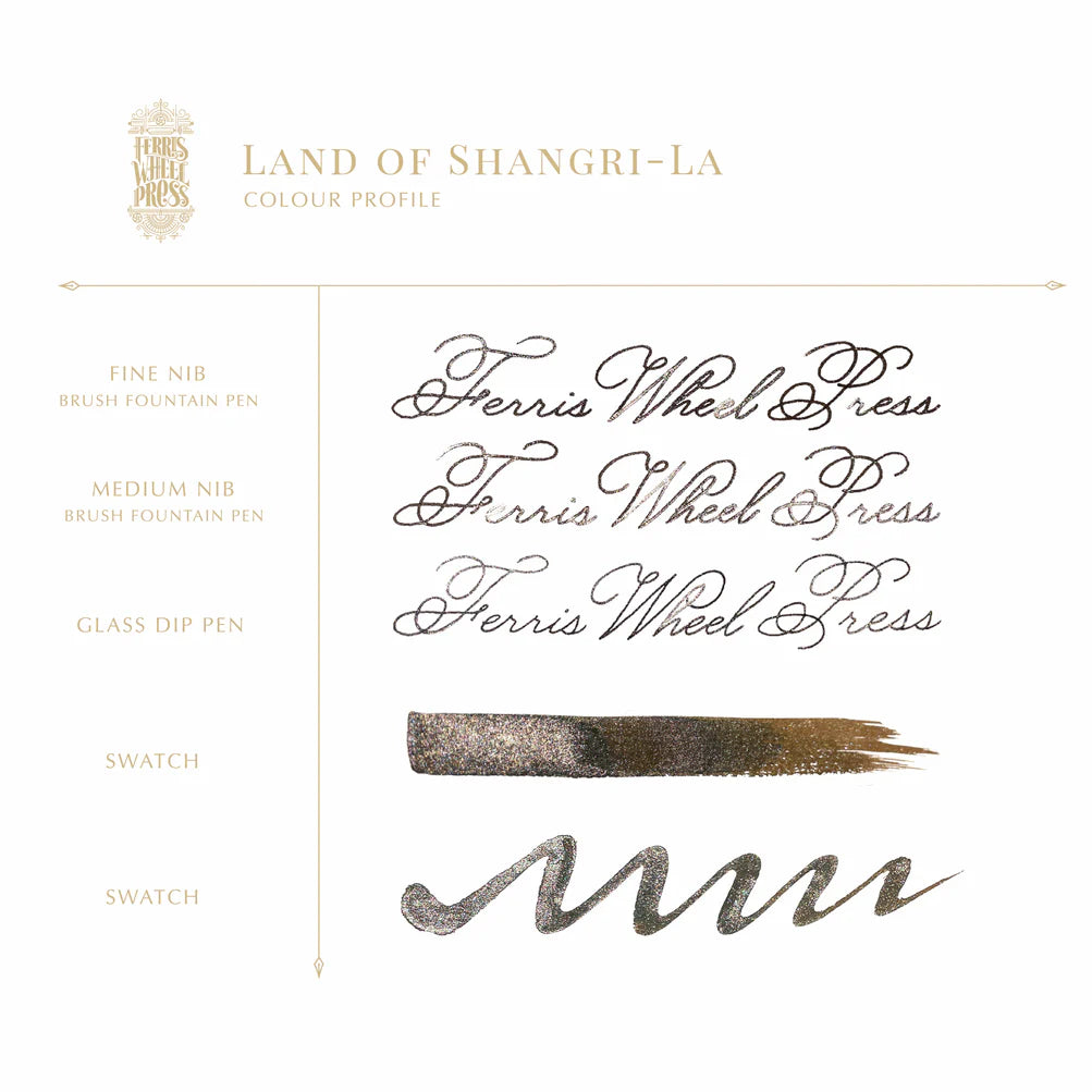 38ml Shangri-La Hotels Inspired Ink - Premium Fountain Pen Ink for Calligraphy & Writing - Perfect for Journals, Letters, and Artistic Projects