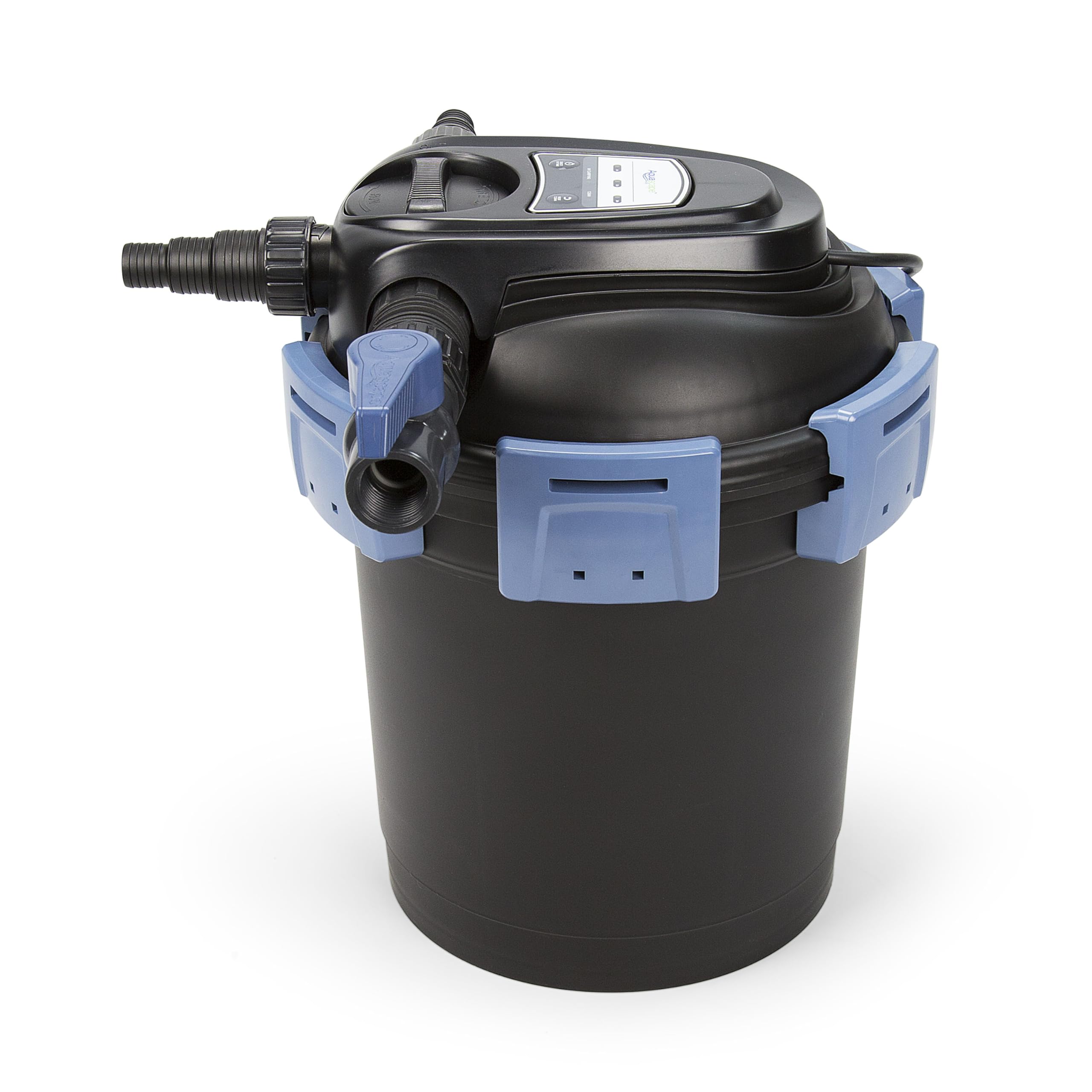 Aquascape 95053 UltraKlean 2000 Gallon Biological Pressure Filter with 14W UV Clarifier - 2700 GPH Pond Water Feature Filter System for Koi Ponds, Waterfalls & Outdoor Water Gardens