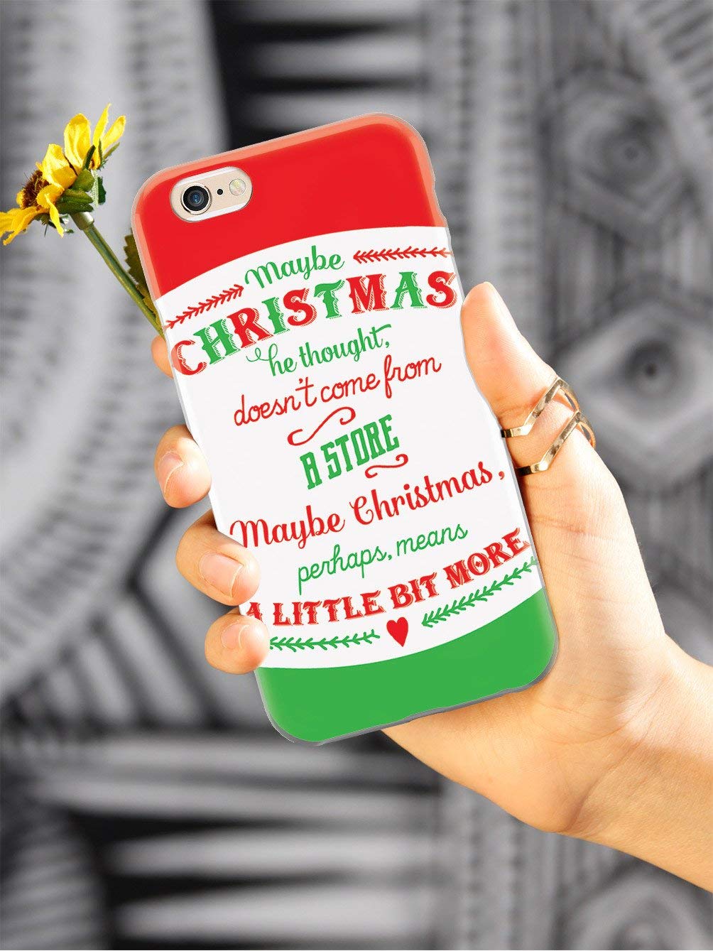3D Textured Protective Phone Case Compatible with Apple iPhone SE - Slim Shockproof Cover with Grip - Perfect Gift for Christmas, Travel, Work & Daily Use
