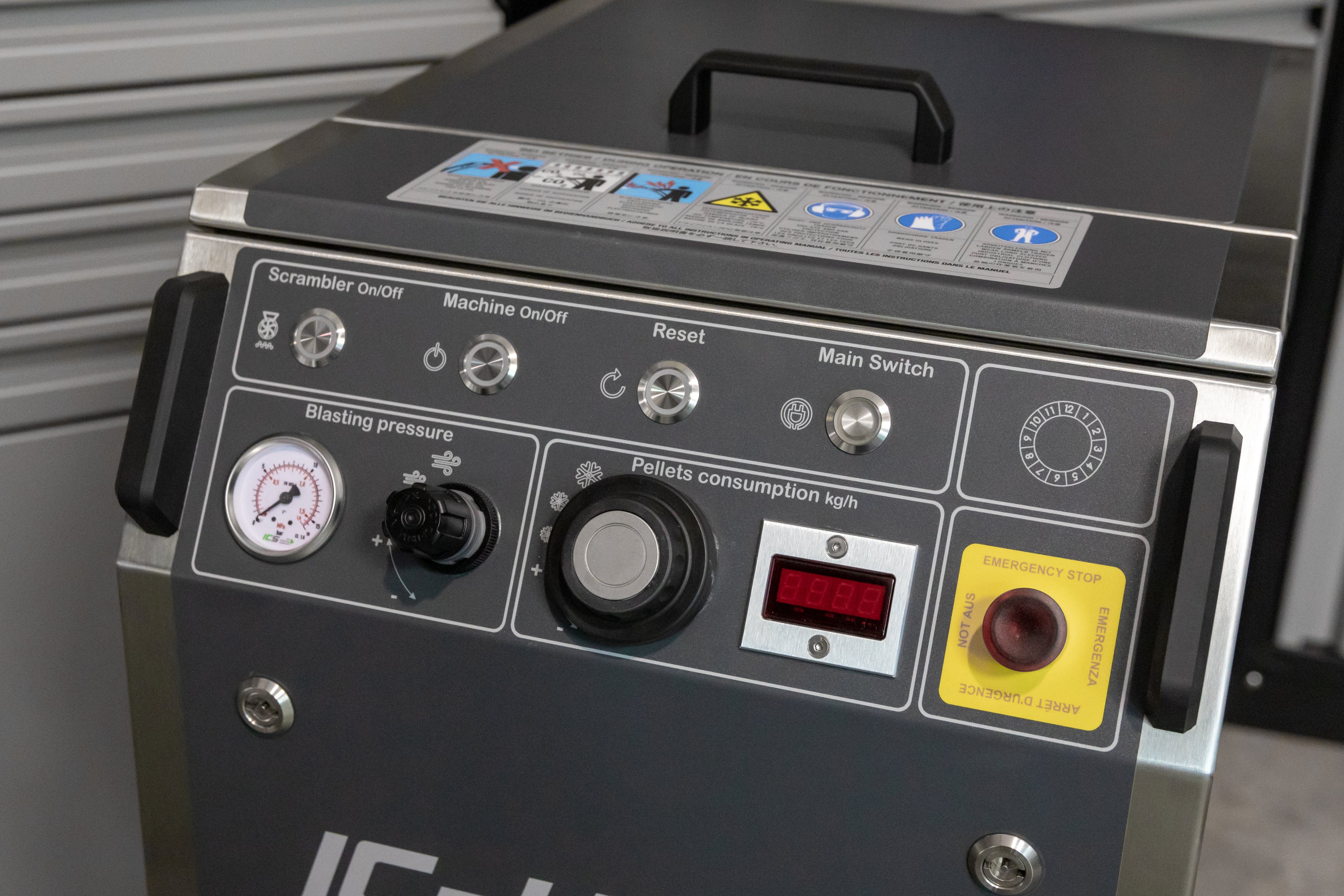 ICS IC 410 S PLUS Dry Ice Blasting Machine - Professional Cleaning Equipment for Industrial Use, Automotive, and Food Processing