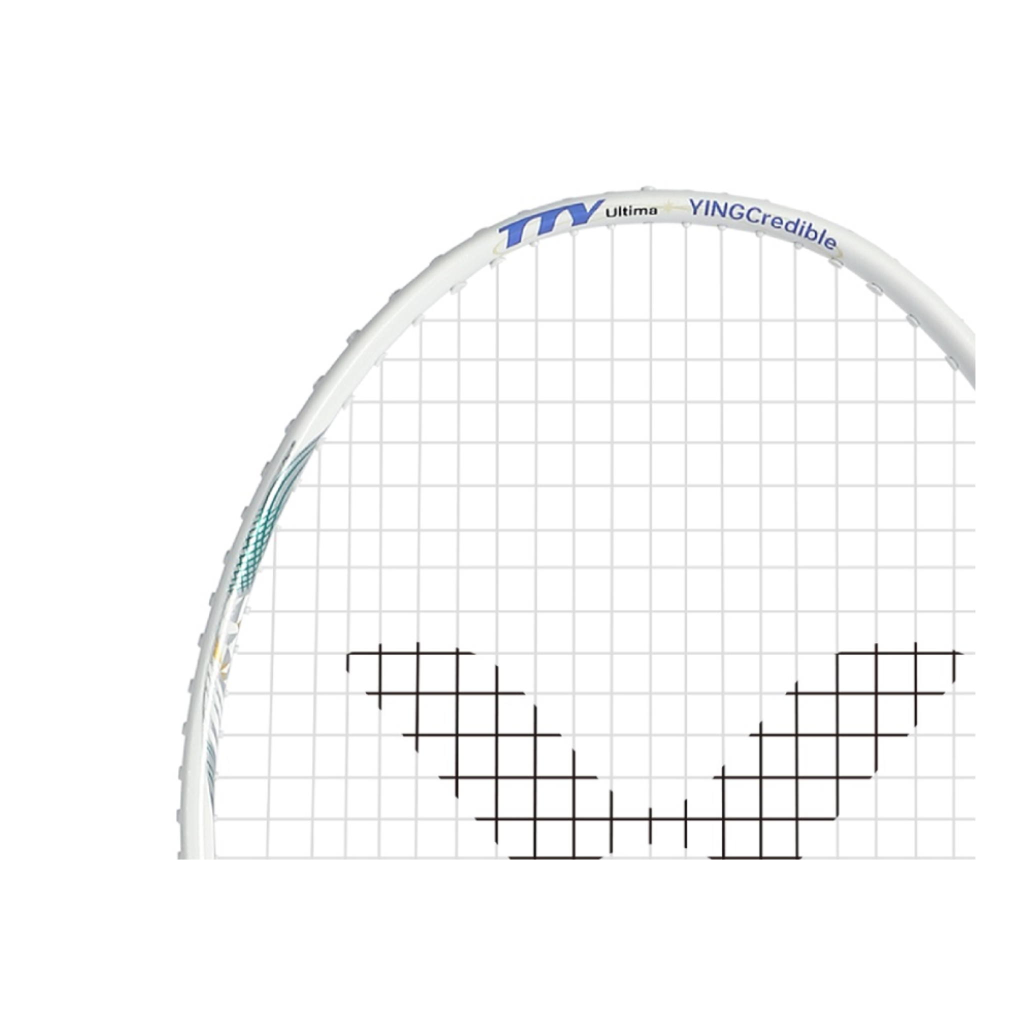Victor Thruster TTY Ultima Badminton Racket Unstrung - Pearly White | Professional Badminton Equipment for Tournaments & Training