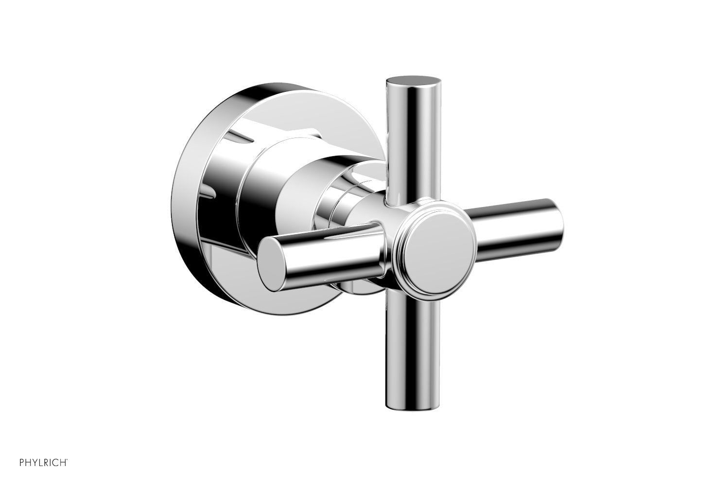 BASIC Volume Control Diverter Trim - Tubular Cross Handle D2PV134A for Bathroom & Shower Faucet Installation | Perfect for Home Renovation & Plumbing Projects