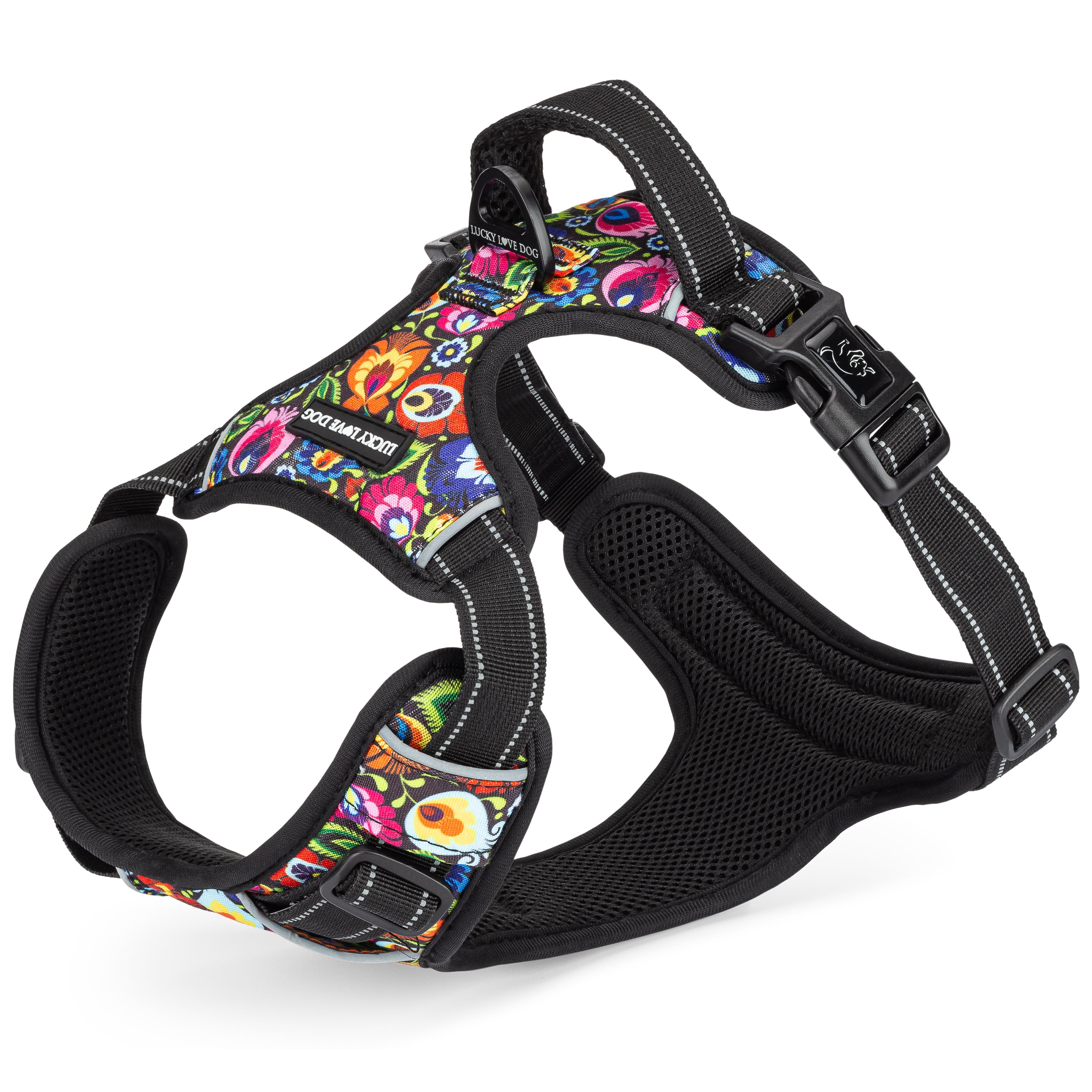 Easy Walker Blackbird Harness - Premium Dog Walking Harness for Small & Medium Dogs | Adjustable & Reflective | Comfortable & Secure | Perfect for Daily Walks, Jogging & Outdoor Adventures
