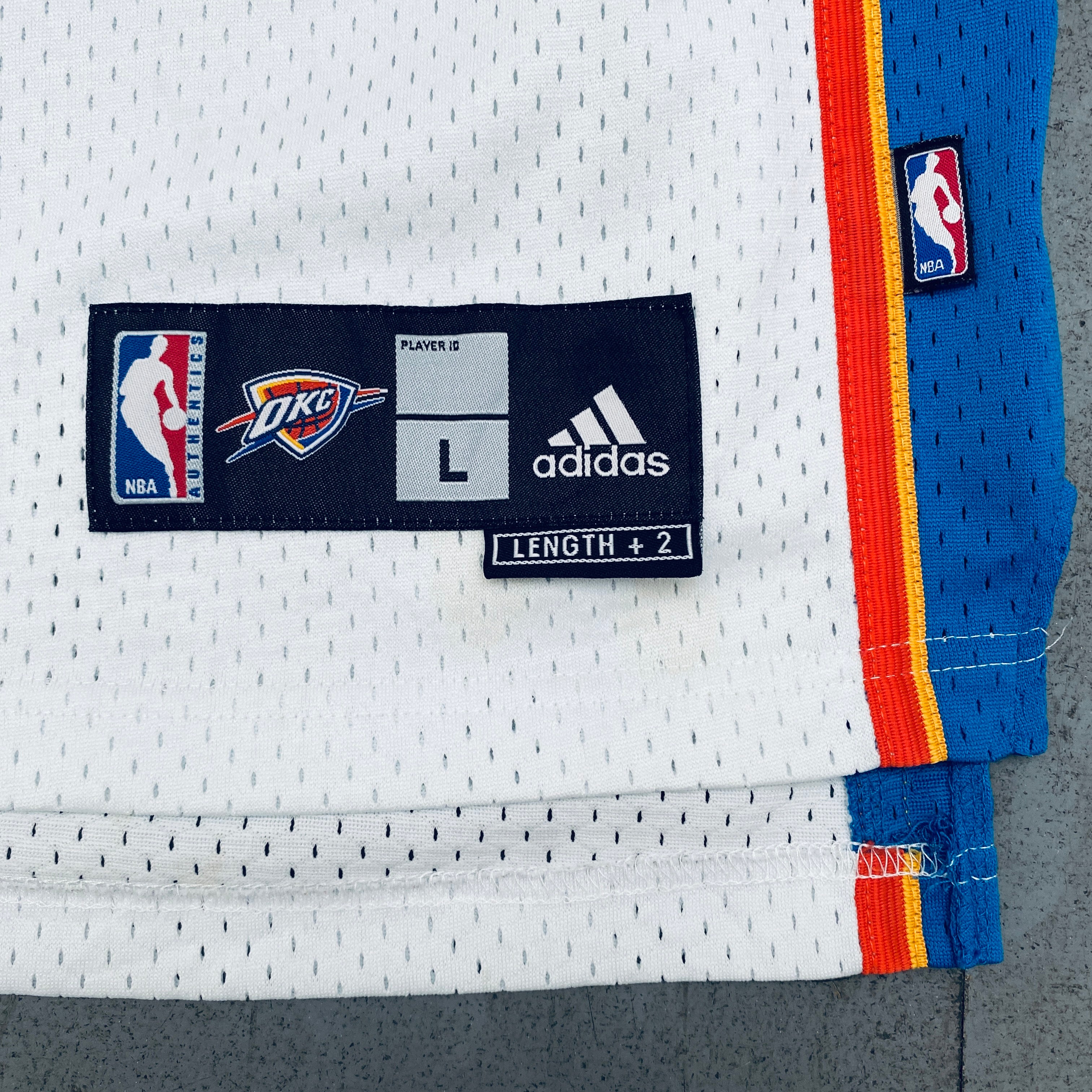 Kevin Durant Oklahoma City Thunder 2010-11 White Stitched NBA Jersey - Authentic Adidas Basketball Jersey for Fans & Collectors - Perfect for Games, Events & Memorabilia Display