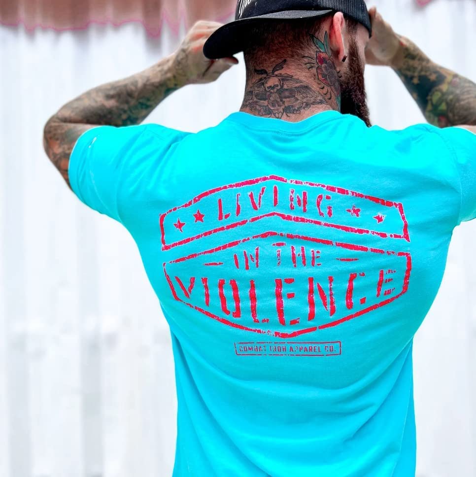 Combat Iron Men's Graphic Tees | Violence Themed Graphic T-Shirts for Men | Perfect for Streetwear, Casual Outfits & Urban Fashion