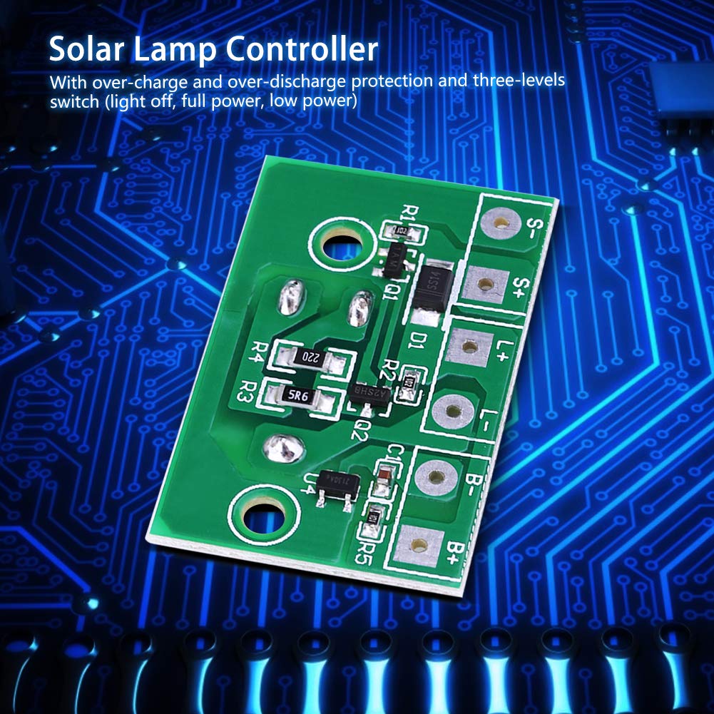 Solar Lamp Controller Module with Switch - for Night Lights & Outdoor Lighting