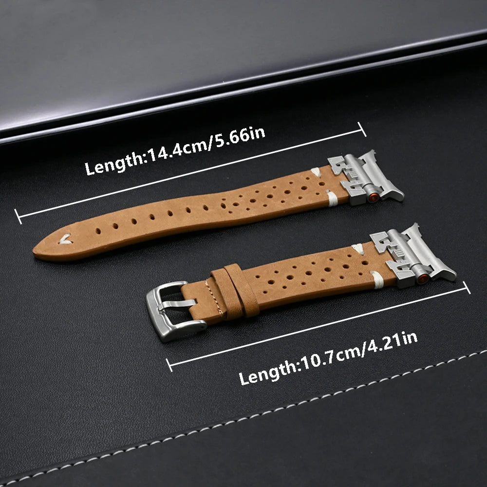 Premium Rocco Galaxy Ultra Leather Band for Smartwatches - Durable & Stylish Watch Strap for Men & Women - Perfect for Work, Gym & Everyday Wear
