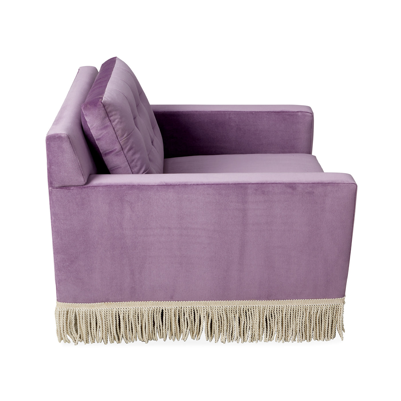 Wright Lounge Chair with Bullion Fringe - Mid-Century Modern Accent Chair for Living Room, Bedroom, or Office - Perfect for Relaxing and Stylish Home Decor