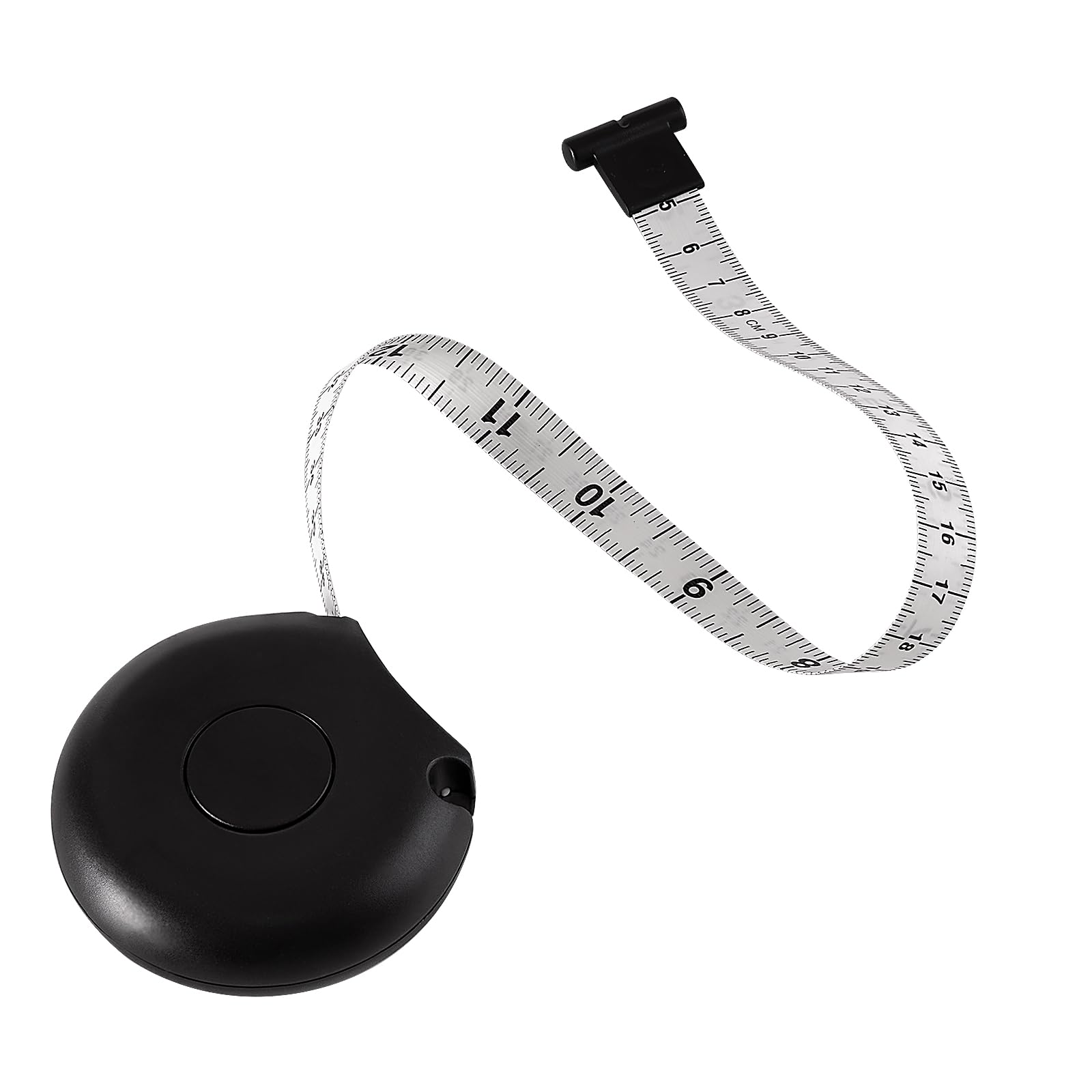 Accurate 80-Inch Body Measuring Tape for Weight Loss & Fitness Tracking - Soft Flexible Sewing Tailor Tape Measure (Black) - Perfect for Body Measurements, Sewing & Crafting
