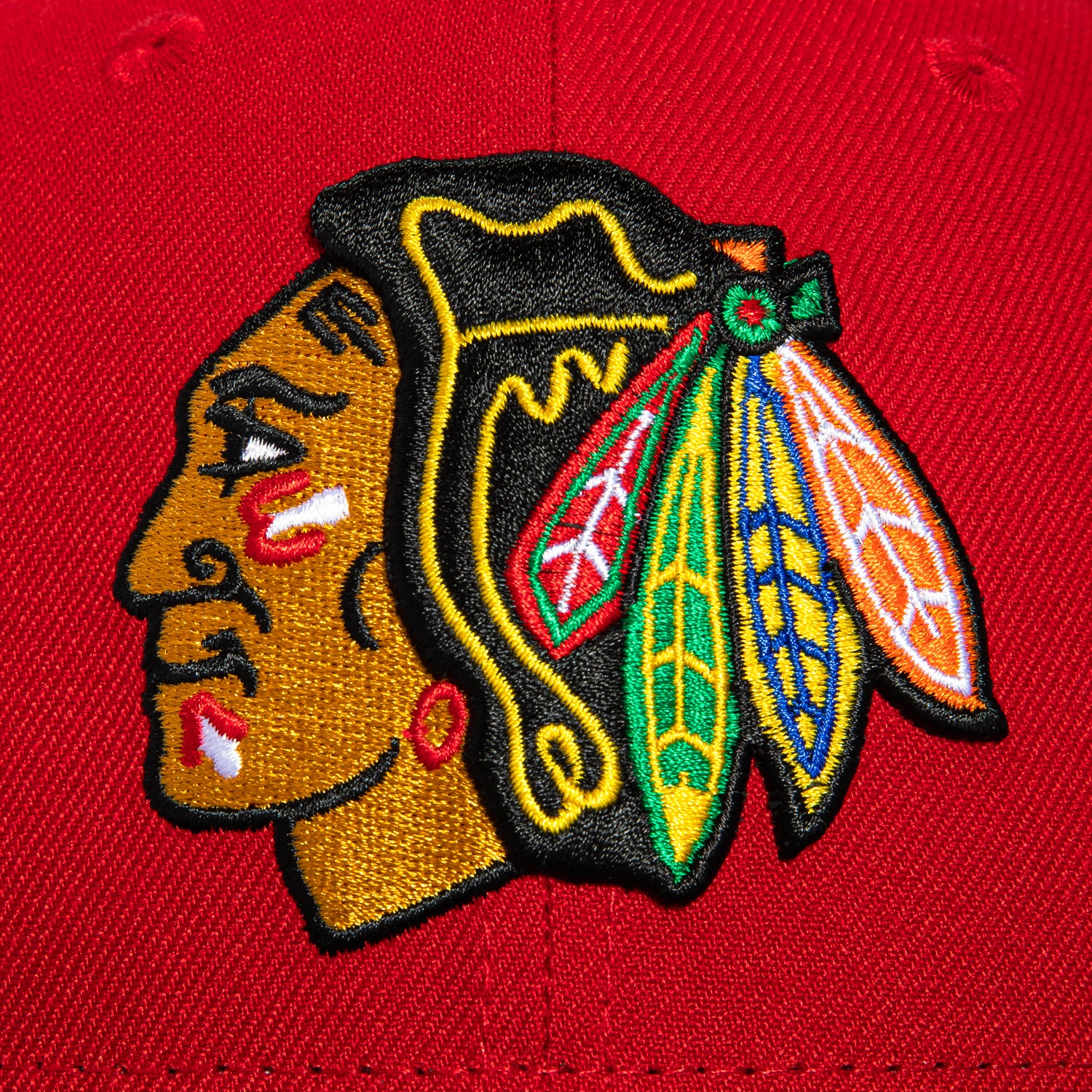 New Era 59Fifty Chicago Blackhawks Snapback Hat - Red & Black NHL Hockey Cap for Men & Women - Perfect for Games, Fan Gear & Streetwear Fashion