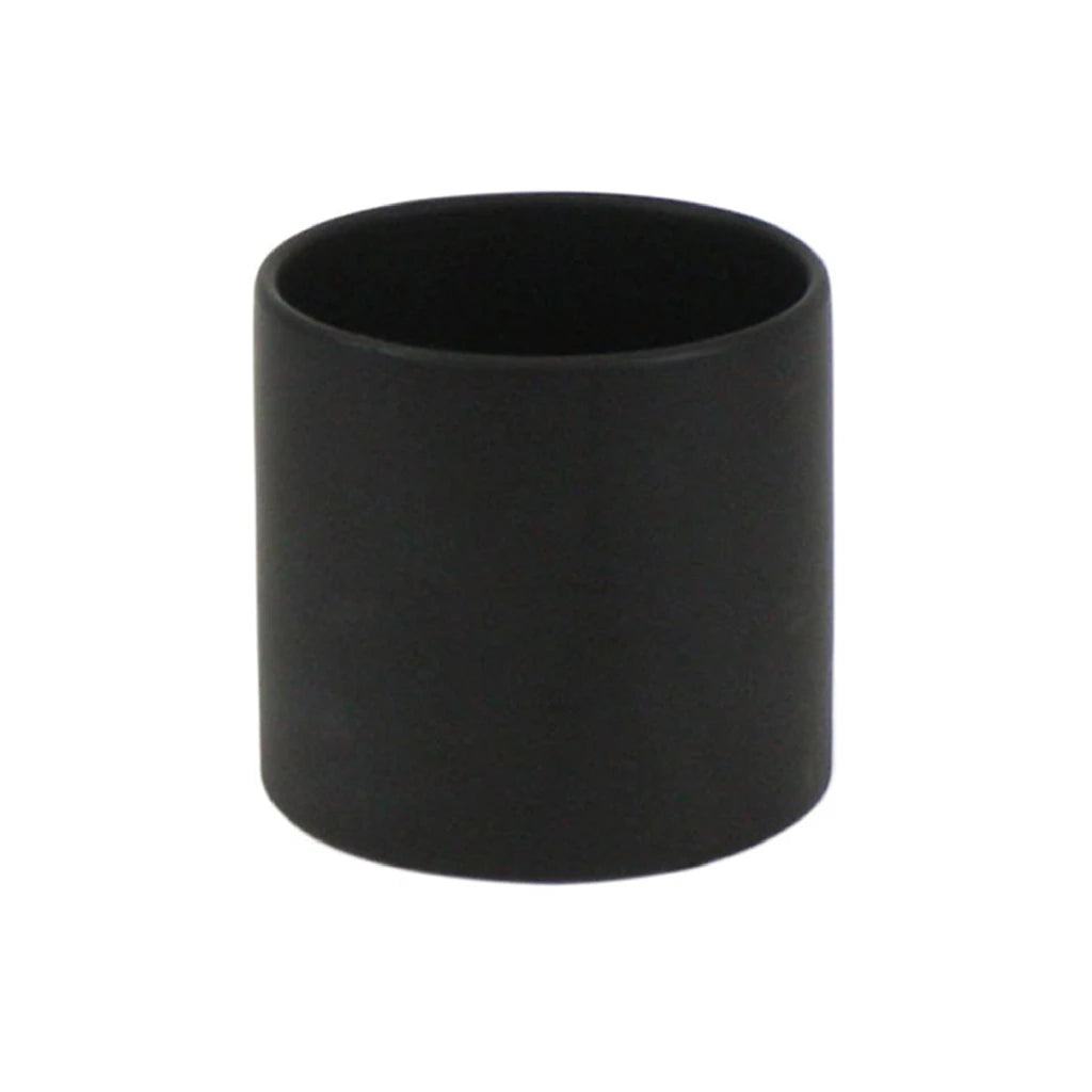 Elegant Black Cylinder Flower Vase for Home Decor - Modern Minimalist Glass Vase for Fresh Flowers, Centerpieces & Wedding Decorations