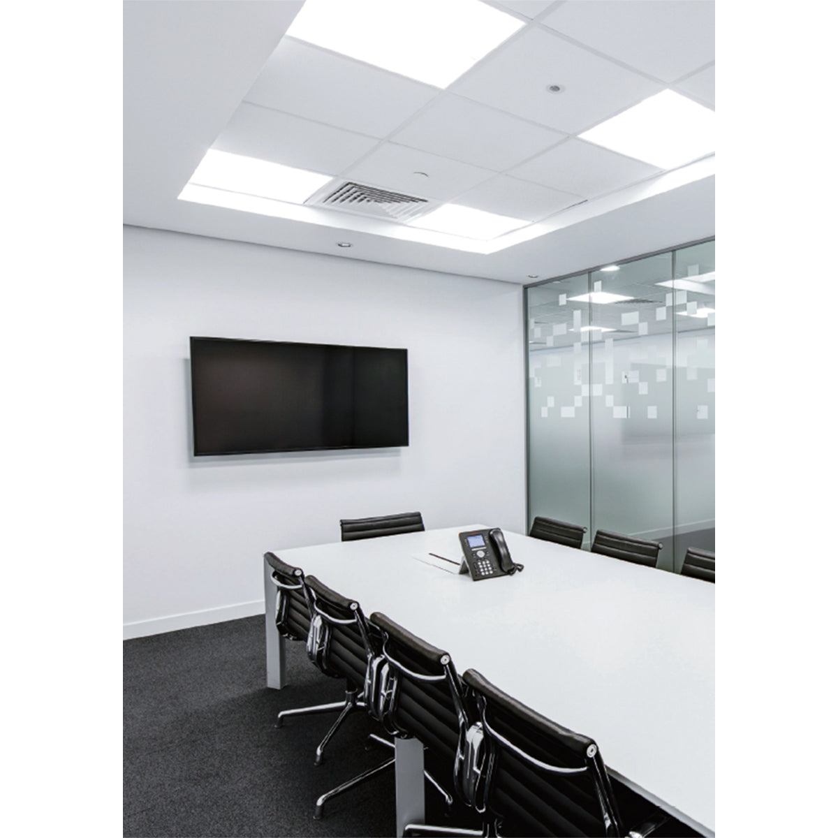 2x4 LED Flat Panel Light 50W 3500K/4000K/5000K 6100 Lumens 120V-277V for Office, Warehouse, and Commercial Lighting