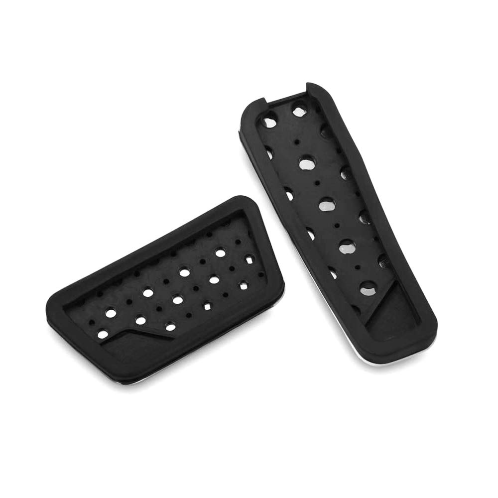 Stainless Steel Accelerator & Brake Pedal Pad Kit for 2009-2021 Dodge Challenger, Charger, Chrysler 300 - 2pc Set - Enhances Grip & Style for Performance Driving & Custom Car Upgrades