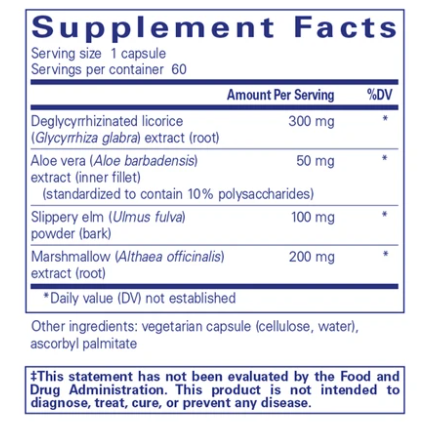 DGL Plus 60 Capsules - Natural Digestive Support for Acid Reflux & Stomach Comfort - Perfect for Heartburn Relief, Gastric Health & Daily Wellness
