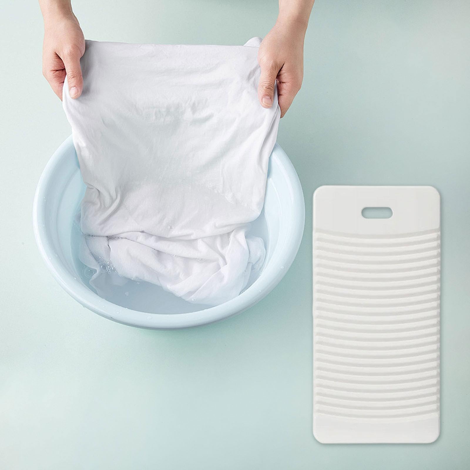 Non-Slip Hand Washboard for Laundry - 11.69 Inch Portable Clothes Washing Board for Dorm, Travel & Small Washing Tasks | Perfect for Camping, Apartments & Emergency Use