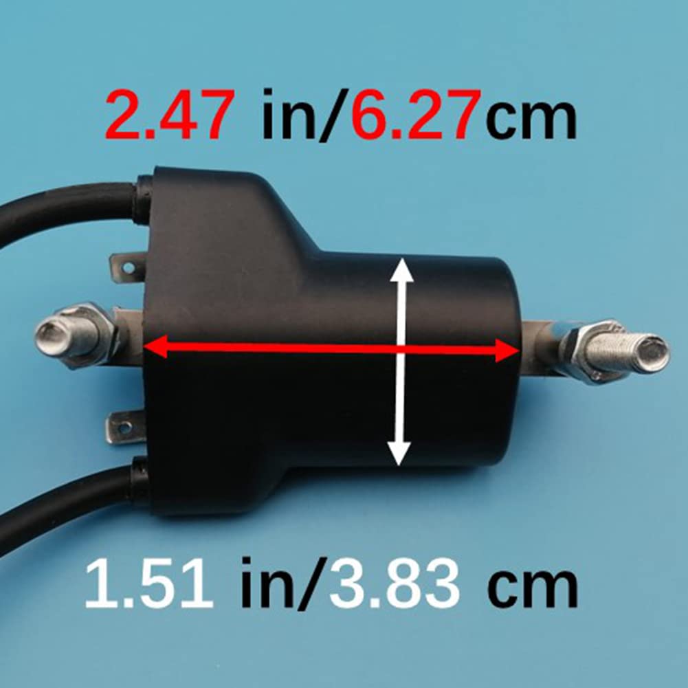High Performance Ignition Coil for EZ GO E-Z-Go Golf Cart (Compatible with Models 26652-G01, 26652G01) - Fits 4-Cycle 295cc & 350cc Twin 2 Cylinder Engines - Perfect for Golf Course Maintenance, Utility Vehicles & Off-Road Use