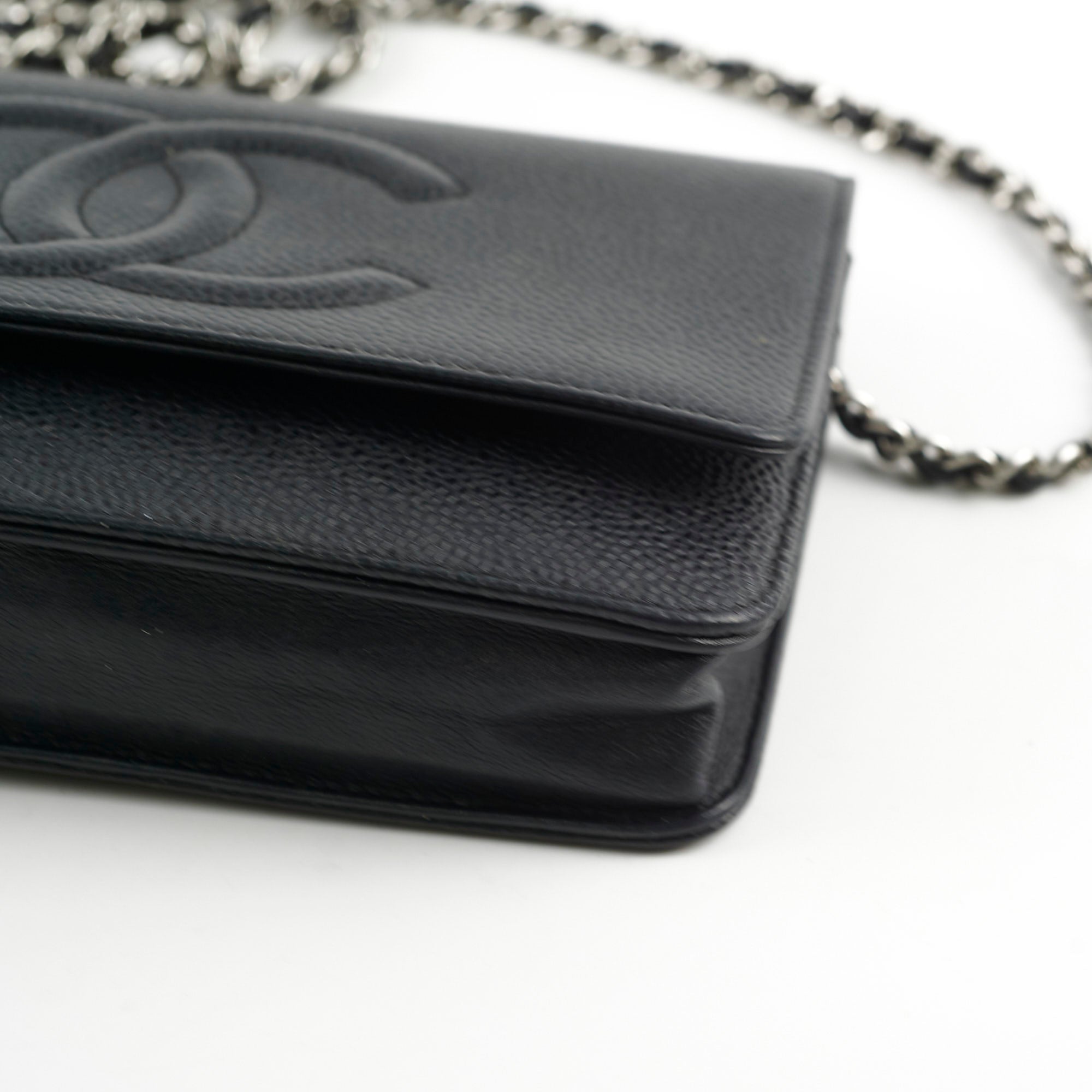 Chanel CC Logo Wallet on Chain WOC Black Crossbody Bag - Luxury Designer Handbag for Women | Perfect for Evening Parties, Date Nights & Special Occasions