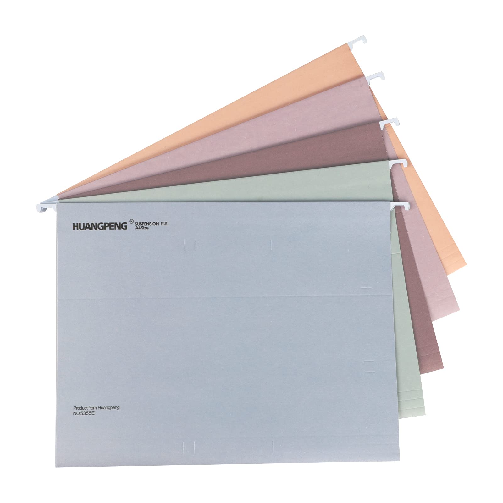 5-Pack Colorful A4 Hanging File Folders with Tabs - Suspension Document Organizer for Office, School & Home Use - Perfect for Desktop File Storage & Paper Organization