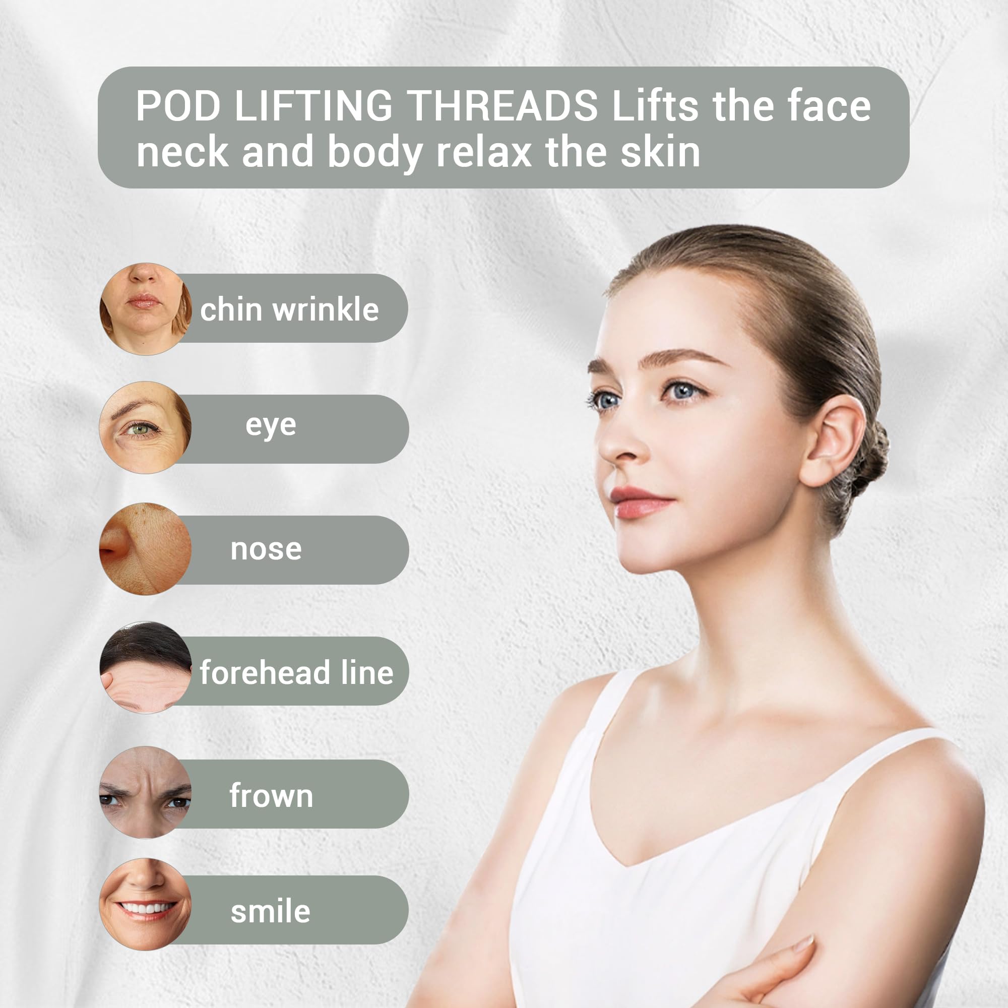 PDO Thread Lift for Face & Body - 100PCS S30G 25mm Blue Protein Threads for Skin Tightening & Rejuvenation | Anti-Aging Facial Treatment & Body Contouring Solution