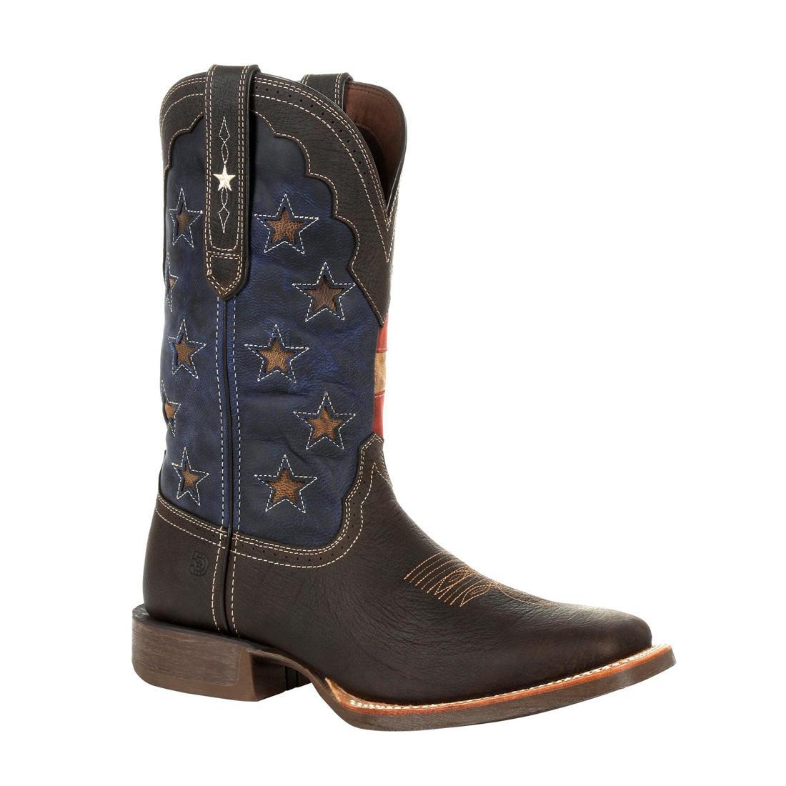 Rebel Pro Vintage Flag Western Boots for Men & Women - Stylish Cowboy Boots with American Flag Design - Perfect for Country Music Festivals, Rodeos & Western Fashion