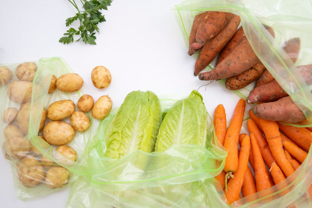 20 Pack Fresh Bags - Reusable Food Storage Bags for Fruits, Vegetables & Meal Prep | Eco-Friendly & Leak-Proof | Perfect for Kitchen, Picnics & Travel