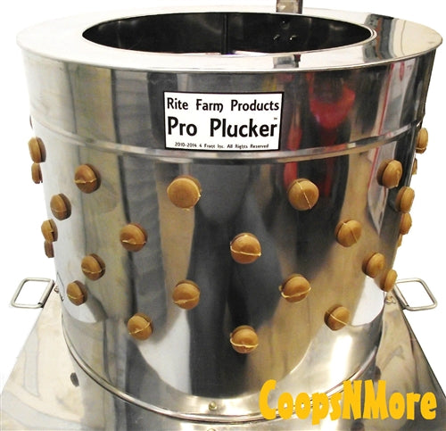 Rite Farm Products Large Pro Plucker With Wheels - Heavy Duty Chicken Feather Remover for Poultry Processing - Perfect for Home Butchering & Farm Use