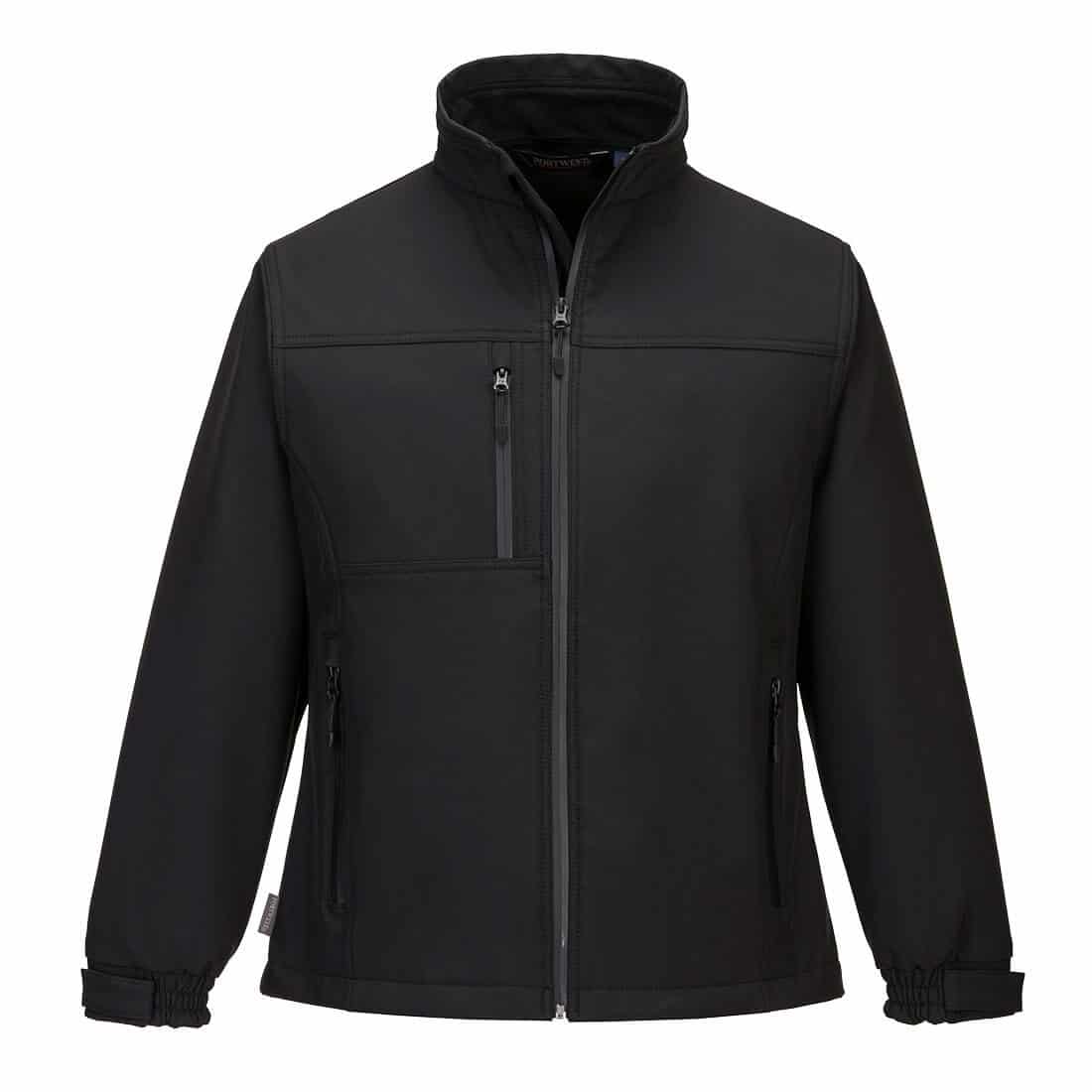 Portwest TK41 Charlotte Women's Softshell Jacket - Waterproof Windbreaker with Fleece Lining for Outdoor Hiking, Running & Winter Commuting