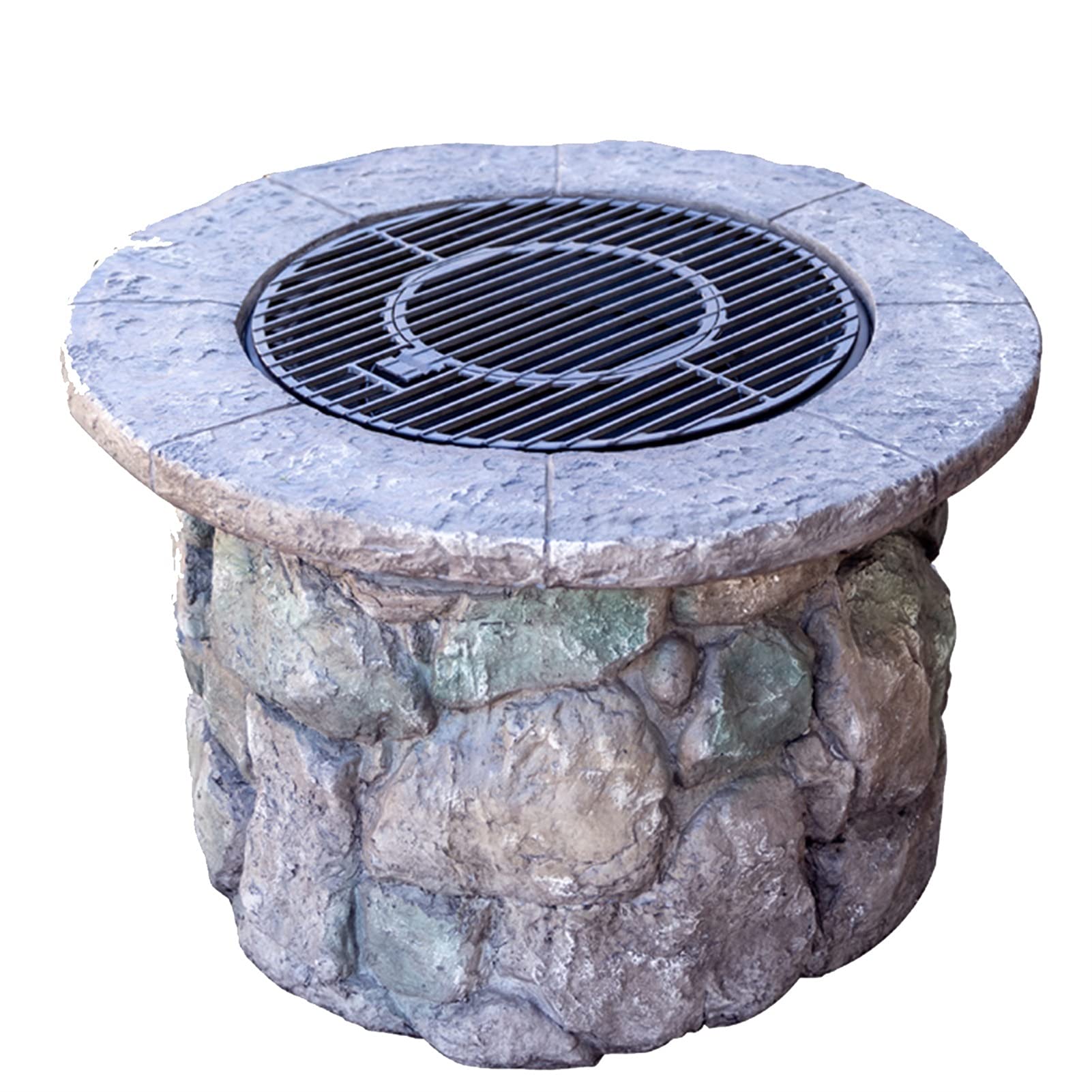 90cm Outdoor Fire Pit Bowl - Wood Burning Garden BBQ Fireplace, Imitation Stone Heater for Backyard, Patio, Picnic & Camping | Durable & Stylish Outdoor Heating Solution