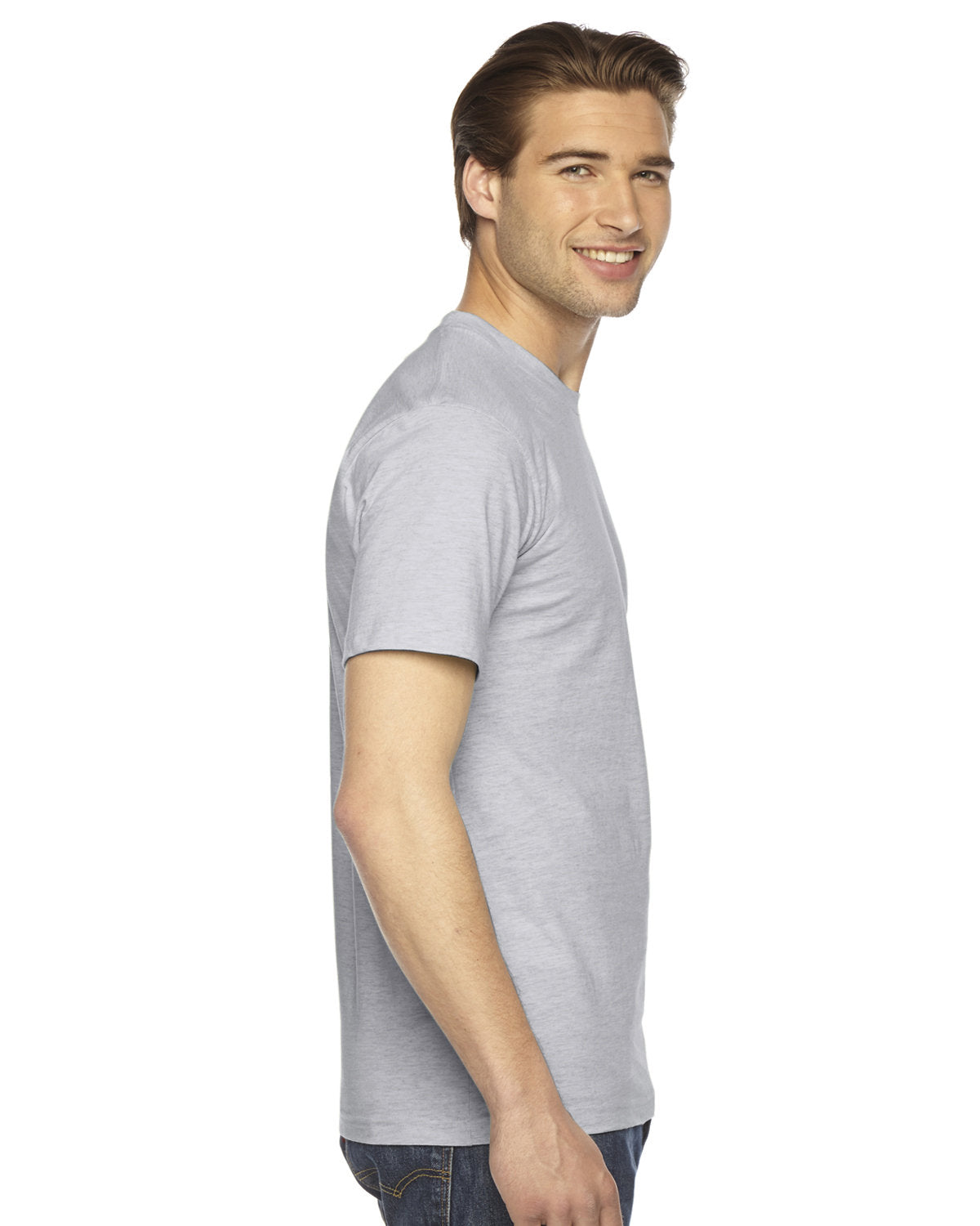 American Apparel 2001W Unisex Fine Jersey Short Sleeve T-Shirt - Soft Cotton Tee for Men & Women - Perfect for Casual Wear, Gym, and Everyday Outfits