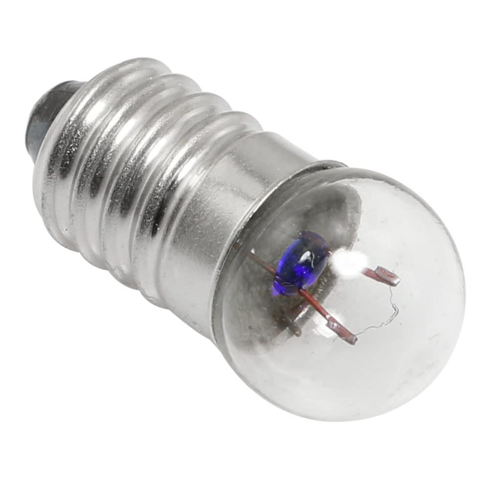10 Pairs E10 LED Bulbs with Socket Base - 3.8V 0.3A Small Light Bulb Holders for Home Electrical Experiments, Circuit Testing & DIY Projects - Perfect for Science Kits, Model Trains & Holiday Decorations