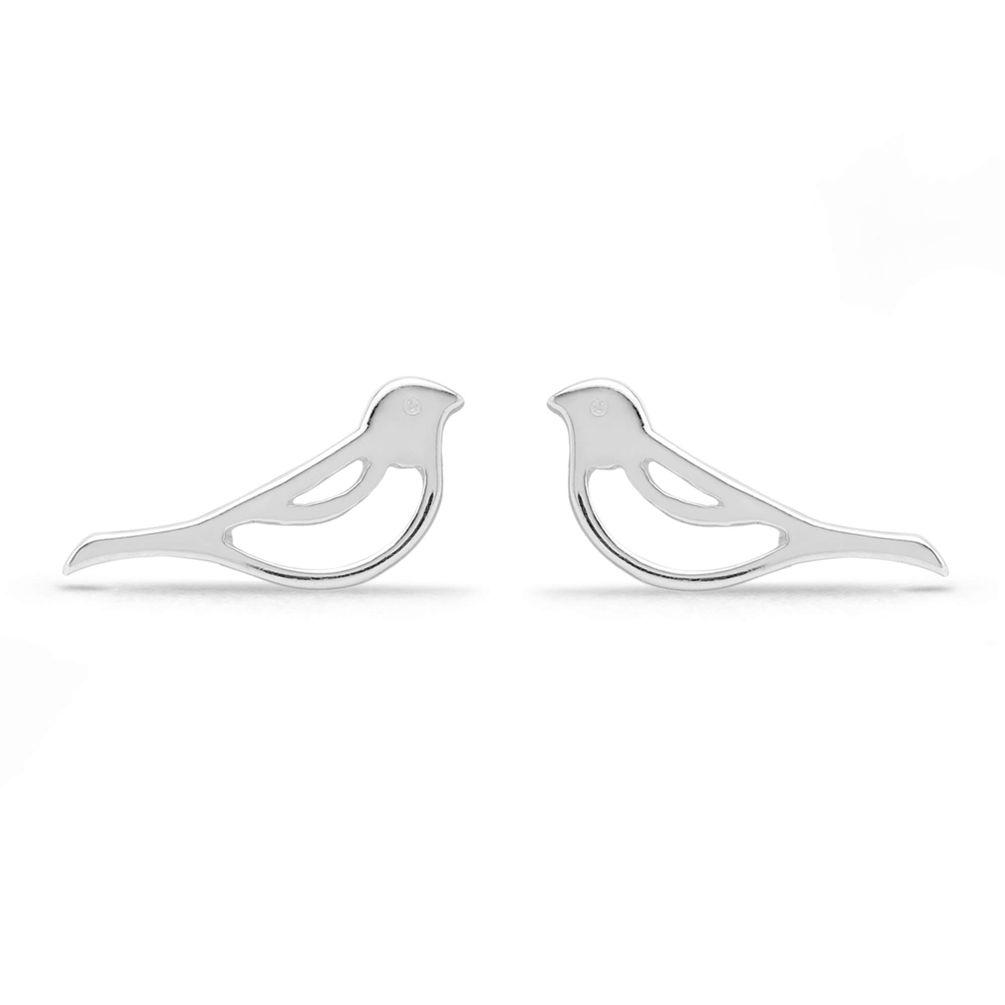 Boma Jewelry Sterling Silver Bird Stud Earrings for Women - Hypoallergenic 925 Silver Small Bird Earrings - Perfect for Everyday Wear, Gifts & Special Occasions