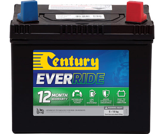 Century Ride-On Lawn Mower Battery U1RMF - High-Performance Replacement Battery for Lawn Tractors - Perfect for Residential & Commercial Lawn Care
