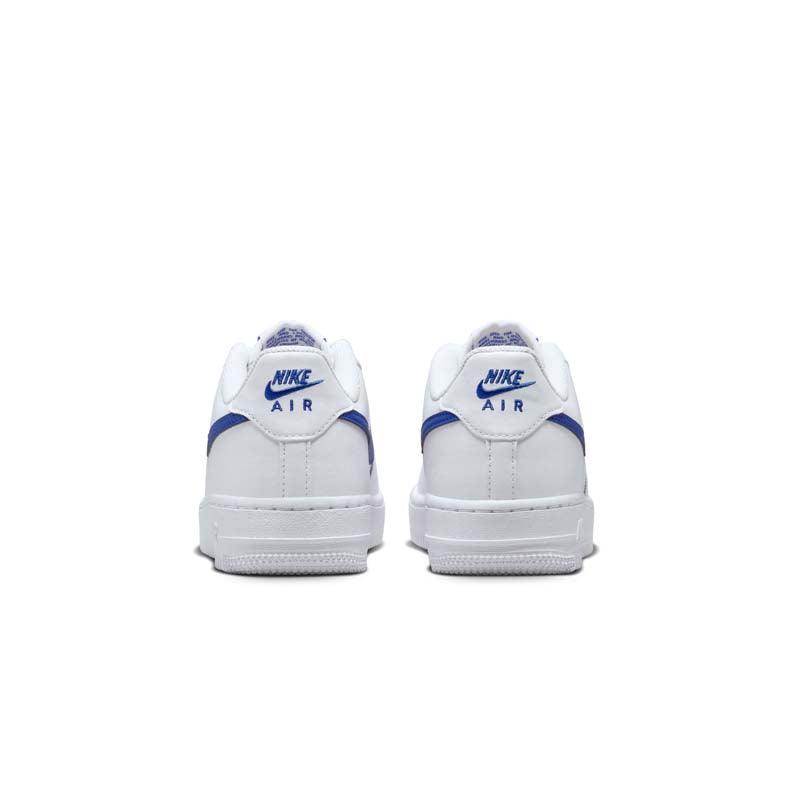 Nike Air Force 1 'White Hyper Royal' Kids Sneakers - Lightweight Comfortable Basketball Shoes for Boys & Girls - Perfect for School, Sports & Casual Wear