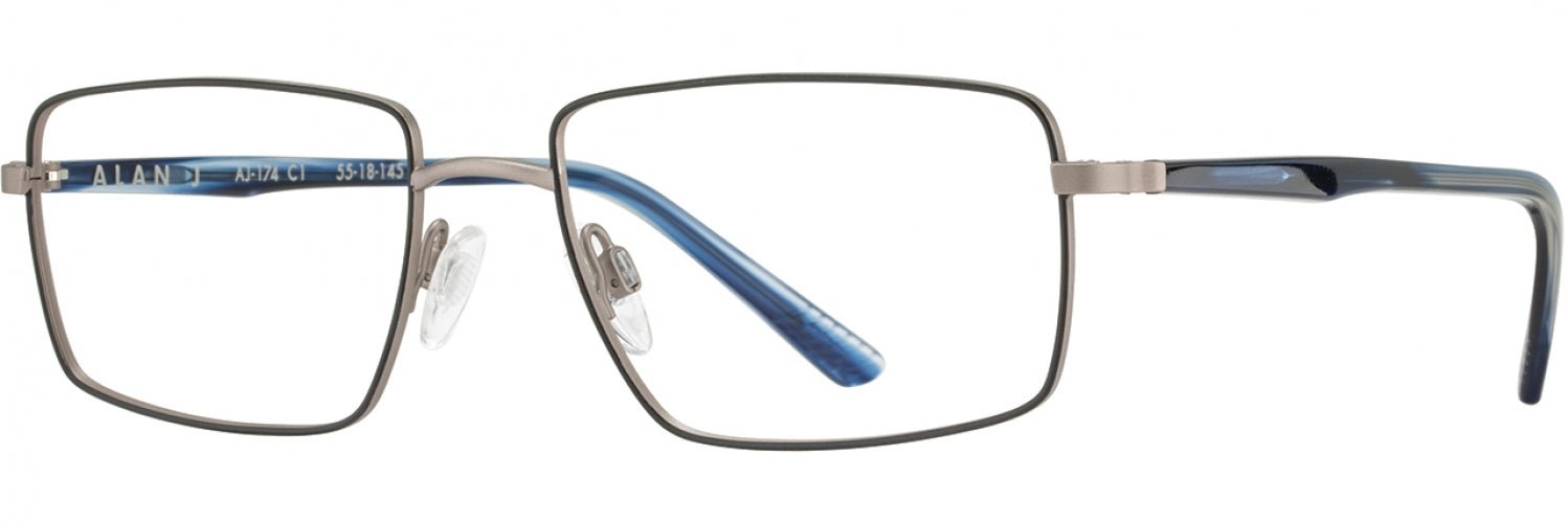 Alan J AJ174 Eyeglasses - Stylish & Lightweight Optical Frames for Men & Women - Perfect for Reading, Working & Everyday Use