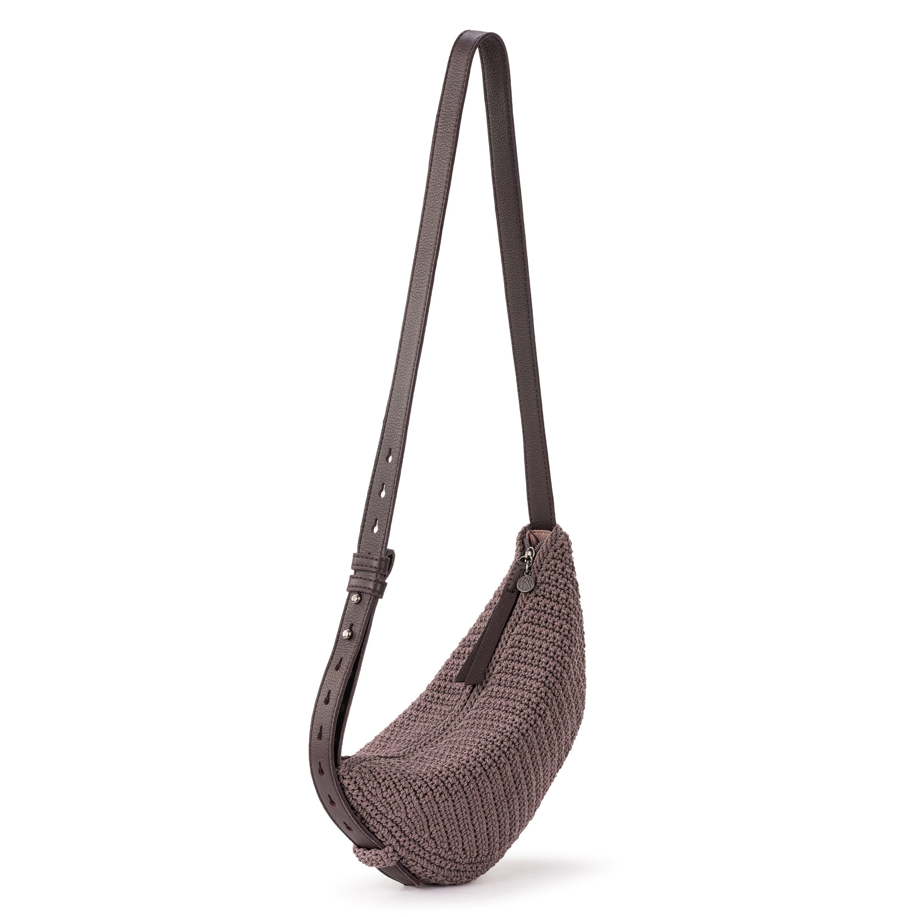 Handmade Crochet Mushroom Tess Sling Bag - Boho Chic Shoulder Purse for Women, Perfect for Music Festivals, Beach Days & Casual Outings