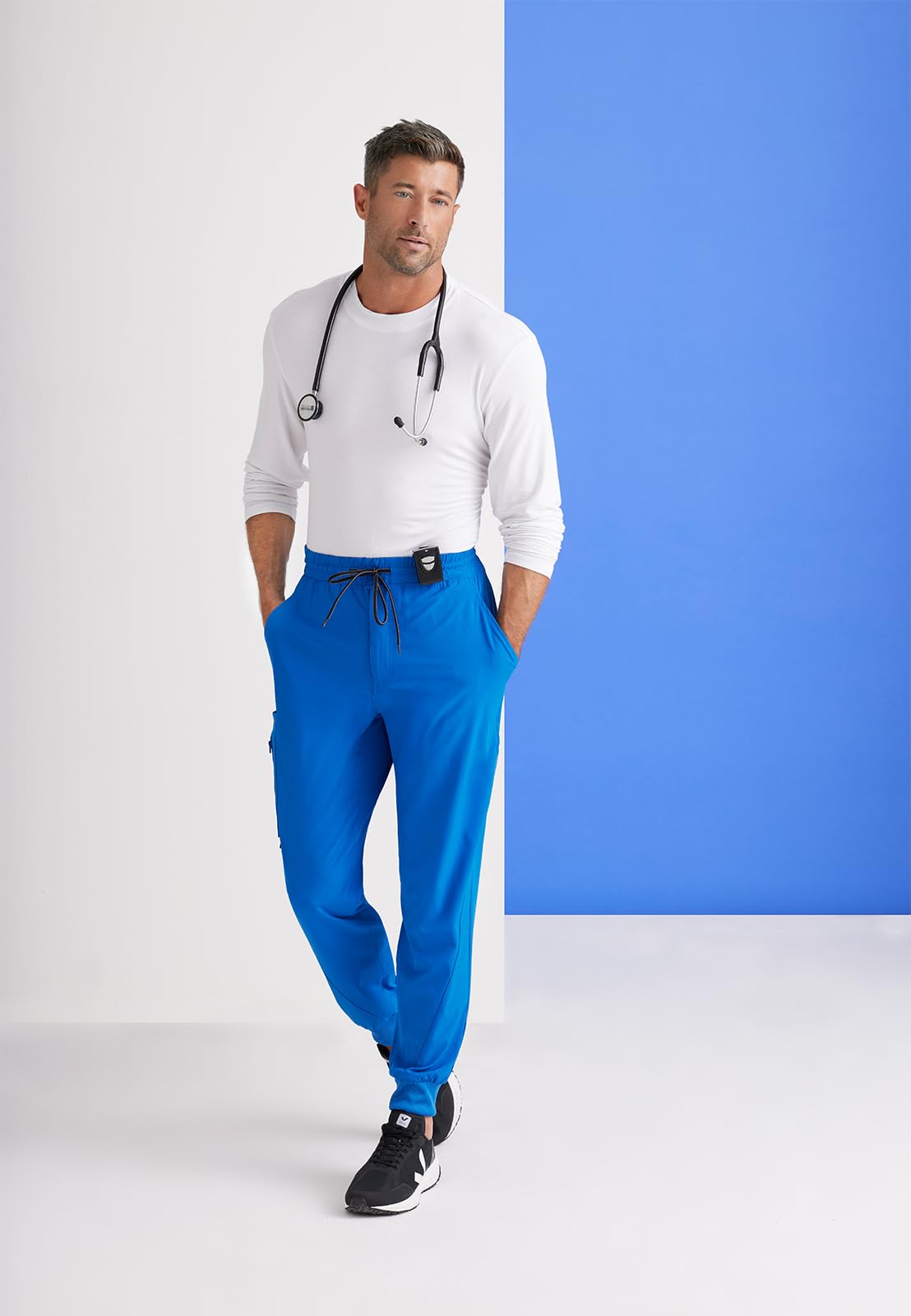 BARCO One Vortex Scrub Jogger Pants for Men - Eco-Friendly Stretch Fabric, Wrinkle-Resistant, Comfort Fit Elastic Waist | Perfect for Healthcare Workers, Nurses & Medical Professionals