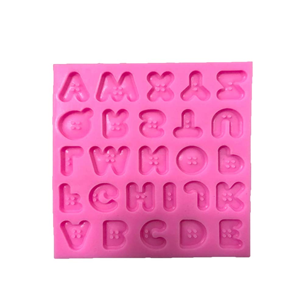 Premium Silicone Baking Molds Set - Button & Letter Shaped Cake Molds for Cupcakes, Chocolate, Candy, Soap Making - Non-Stick, Reusable, BPA Free - Perfect for Birthday Parties, DIY Crafts & Home Baking
