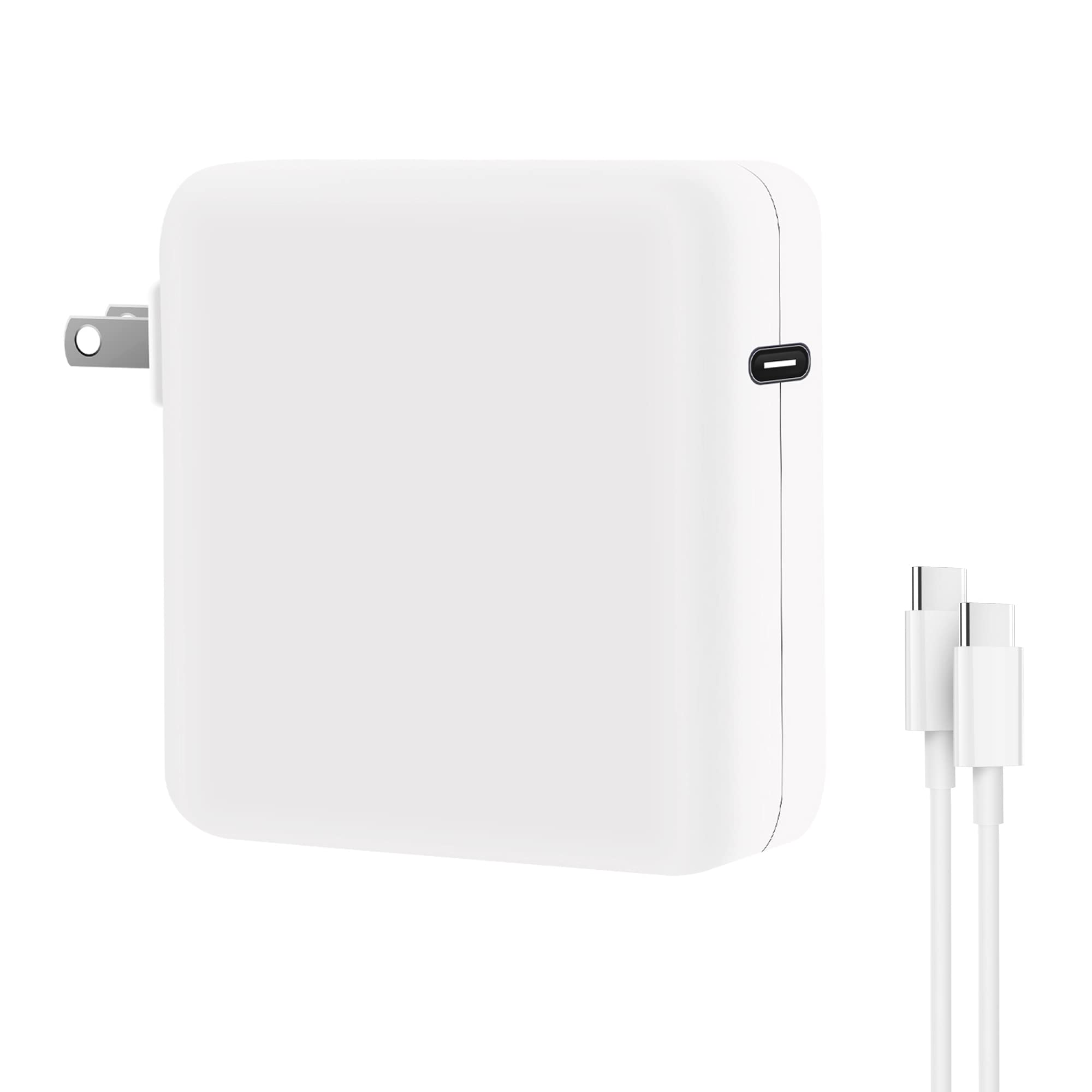 96W USB-C Fast Charger for MacBook Pro 16/15/13 inch - High Speed Power Adapter with 6.6ft(2M) USB-C Cable - Perfect for Home, Office & Travel Charging