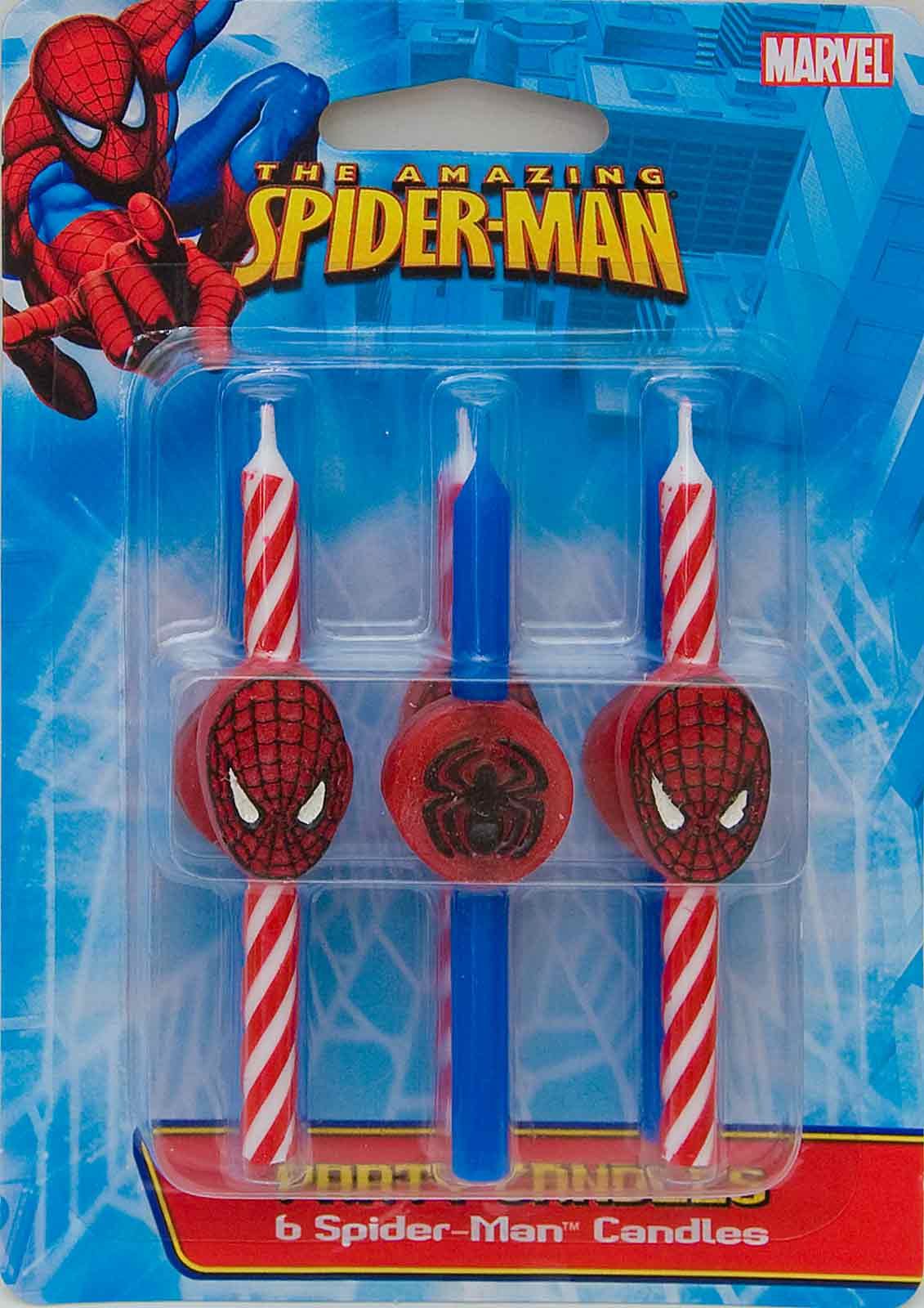 Spider-Man Birthday Cake Candles - Superhero Themed Party Decorations for Kids, Boys, and Marvel Fans - Perfect for Birthday Cakes, Cupcakes, and Superhero Themed Parties