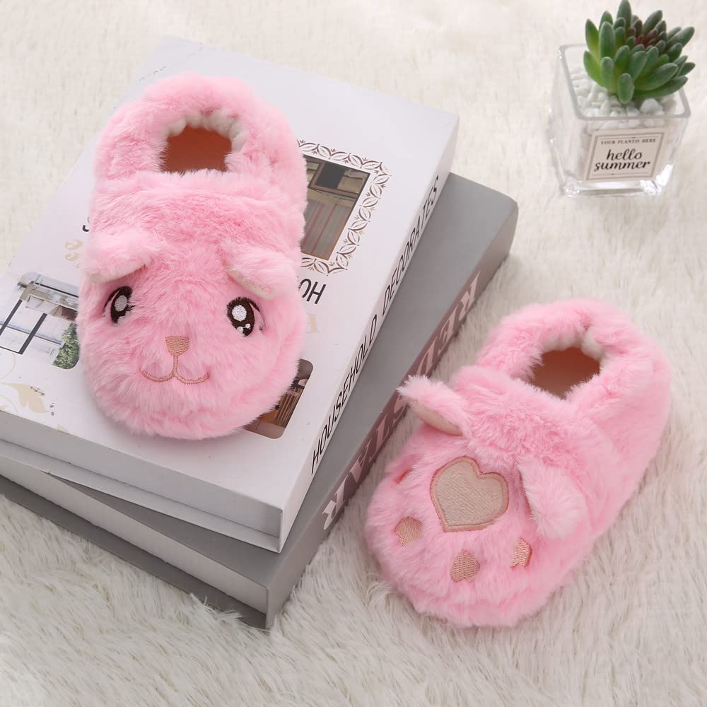 Adorable Kitty House Slippers for Baby Girls - Soft & Comfortable Indoor Shoes for Toddlers - Perfect for Playtime, Nursery & Cozy Home Wear