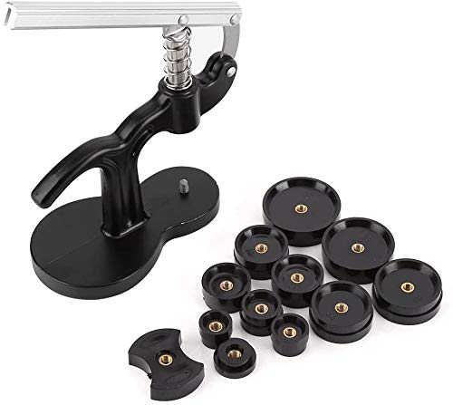 Professional Watch Back Case Press Closer Set with 12 Dies - Watchmaker Repair Tool Kit for Watch Case Opening & Closing | Perfect for Watch Repair, Maintenance & DIY Watchmaking Projects