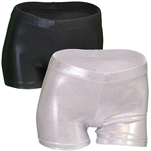 20 2 Pcs Sparkle Black & Silver