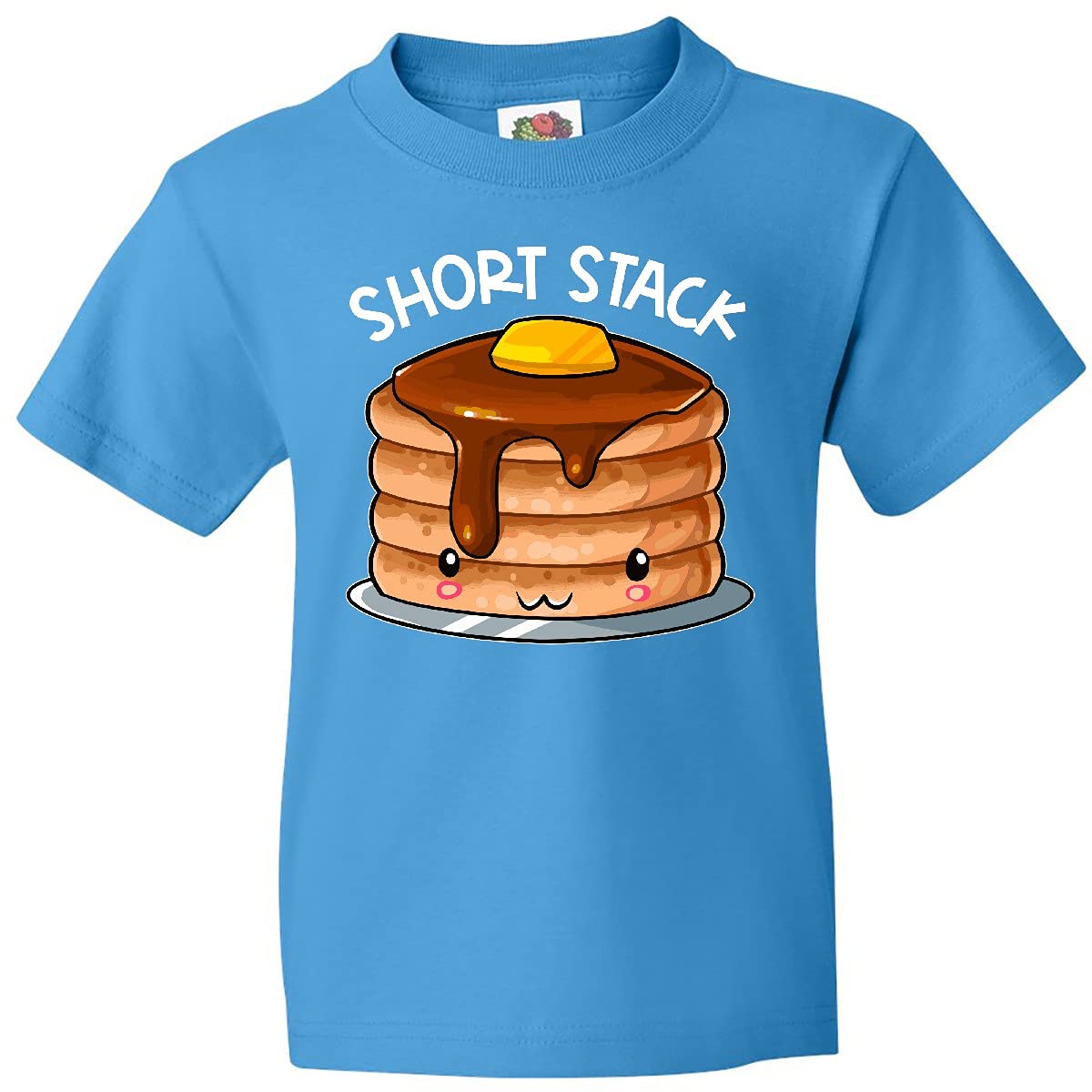 Inktastic Cute Pancake Breakfast Youth T-Shirt - Fun Graphic Tee for Kids & Teens - Perfect for School, Weekend Wear & Family Breakfast Outings