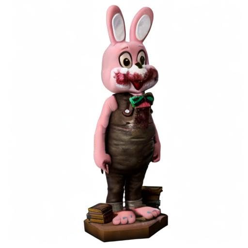 Gecco Silent Hill x Dead by Daylight Robbie Rabbit 1/6 Scale Collectible Statue - Pink Edition | Horror Game Merchandise for Display & Gaming Room Decor