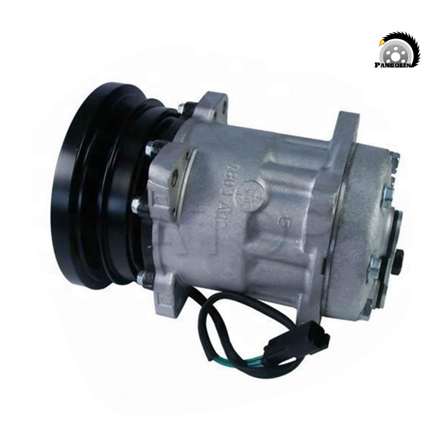 Volvo Excavator AC Compressor SD7H15 4479 - Replacement Air Conditioning Compressor Assy for Volvo Construction Equipment - Perfect for Hot Weather Operation & Heavy Duty Cooling
